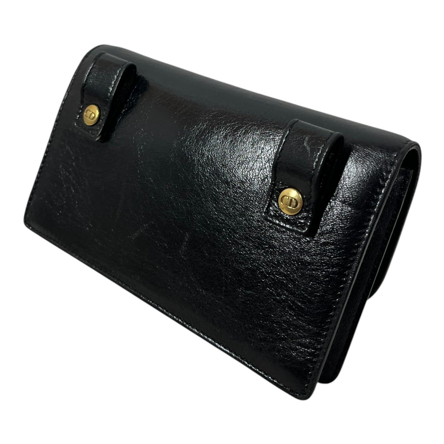 Christian Dior/Cross Body Bag/Leather/BLK/Saddle Belt Bag view 2