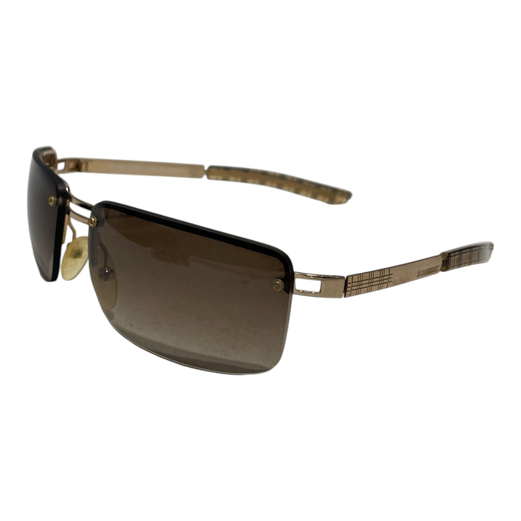 BURBERRY/Sunglasses/Plaid/Plastic/BRW/ view 2