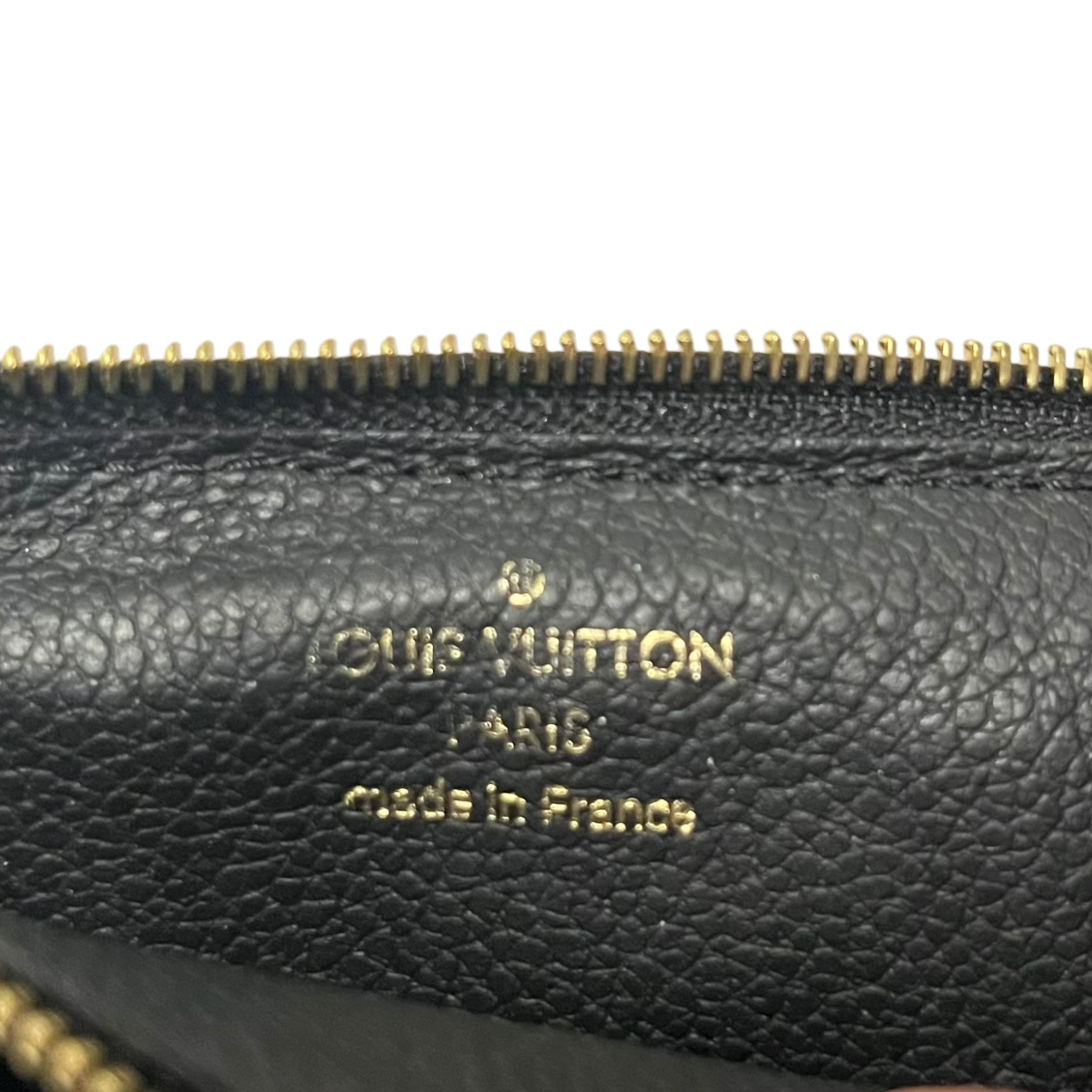 LOUIS VUITTON/Wallet/Leather/BLK/M's/card holder recto view 4