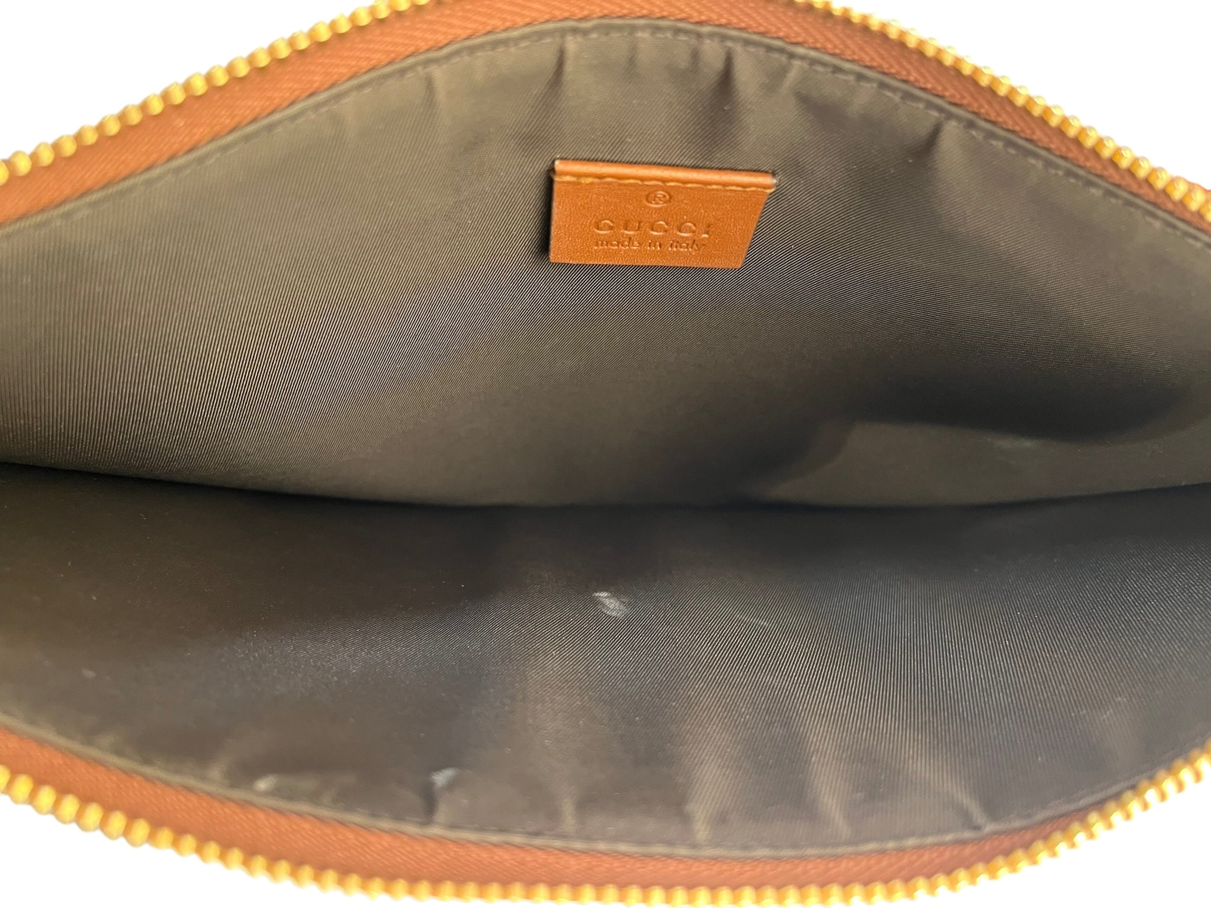 GUCCI/Clutch Bag/Monogram/Leather/MLT/Embroidery view 3
