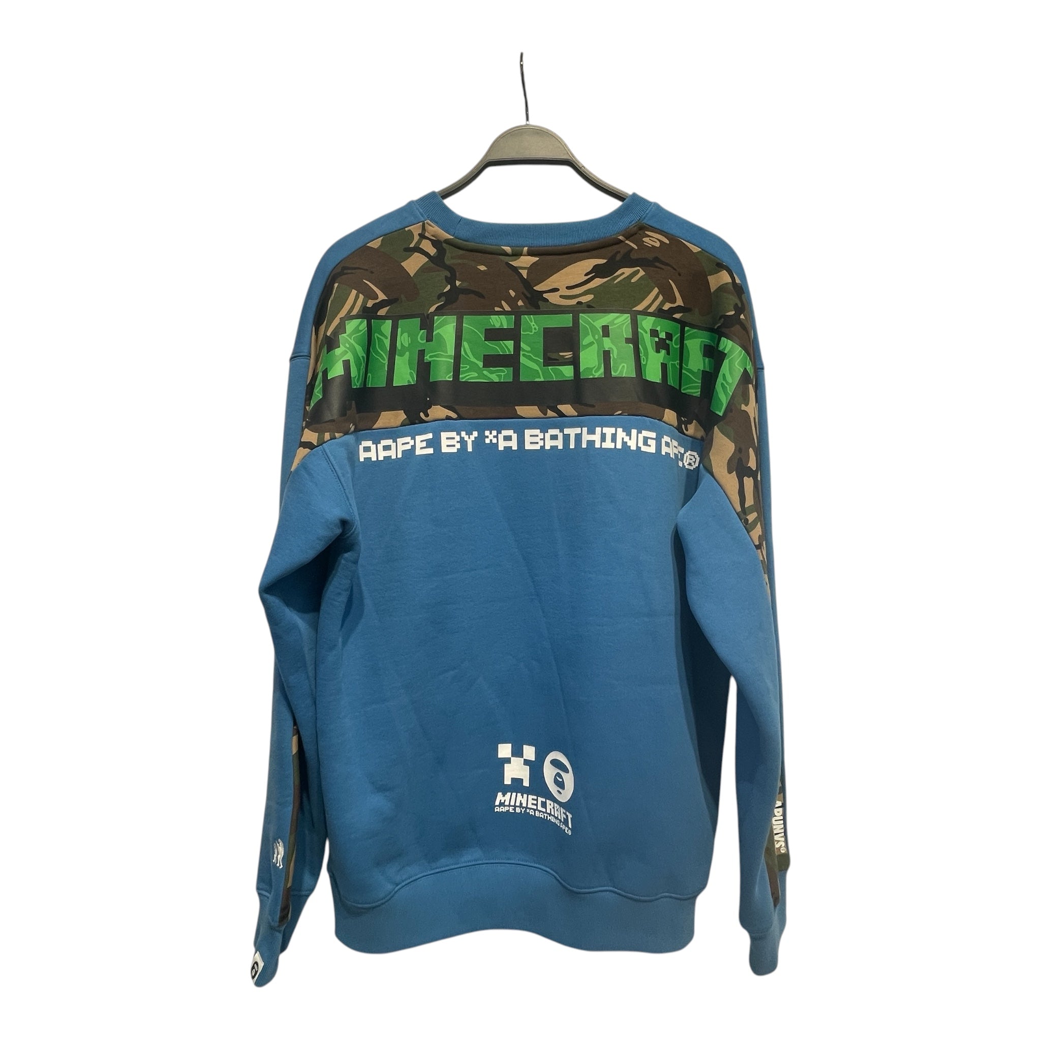 A BATHING APE/Sweatshirt/XL/Graphic/Cotton/BLU/minecraft view 2