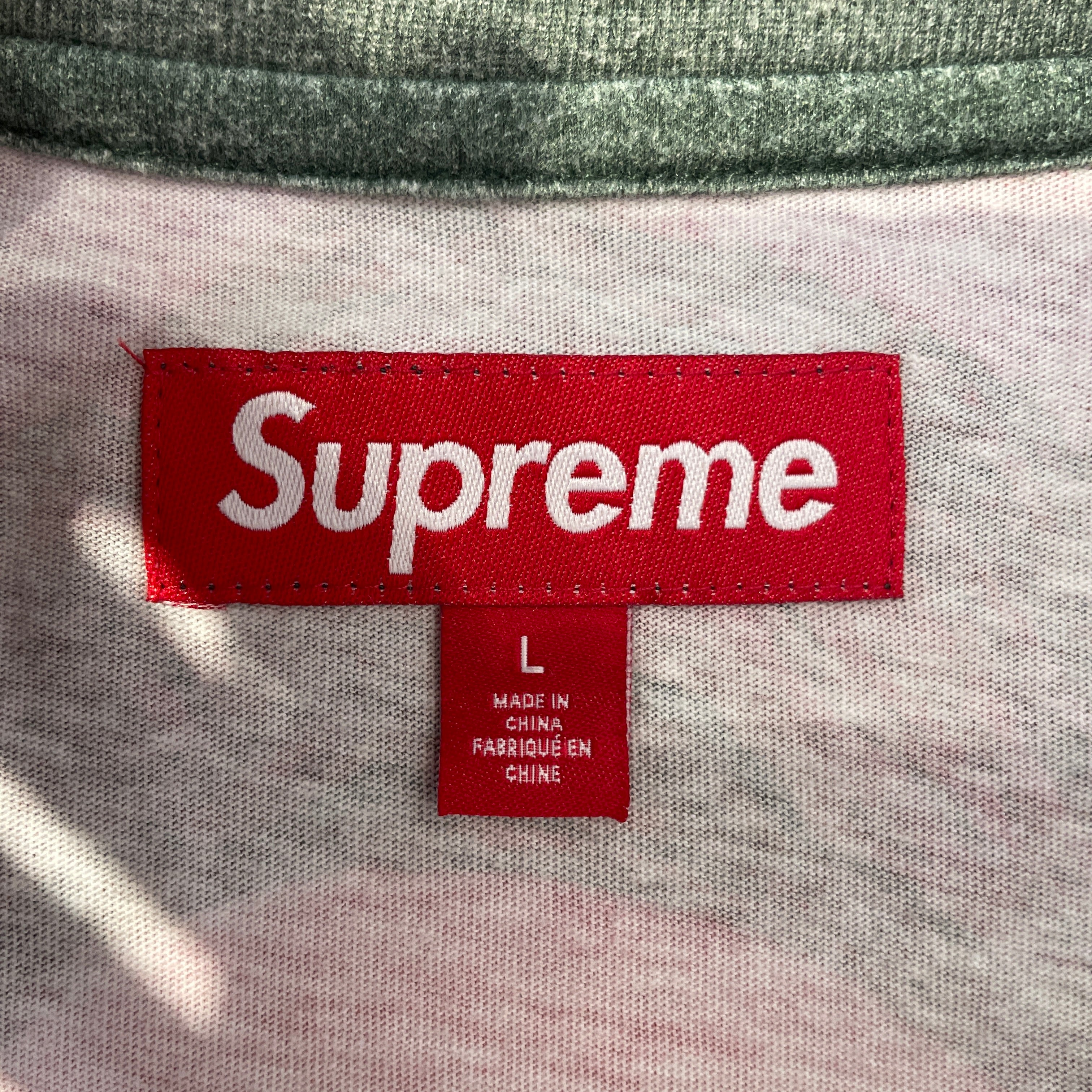 Supreme/LS T-Shirt/L/Cotton/MLT/All Over Print/PAINT SUPREME LOGO view 3