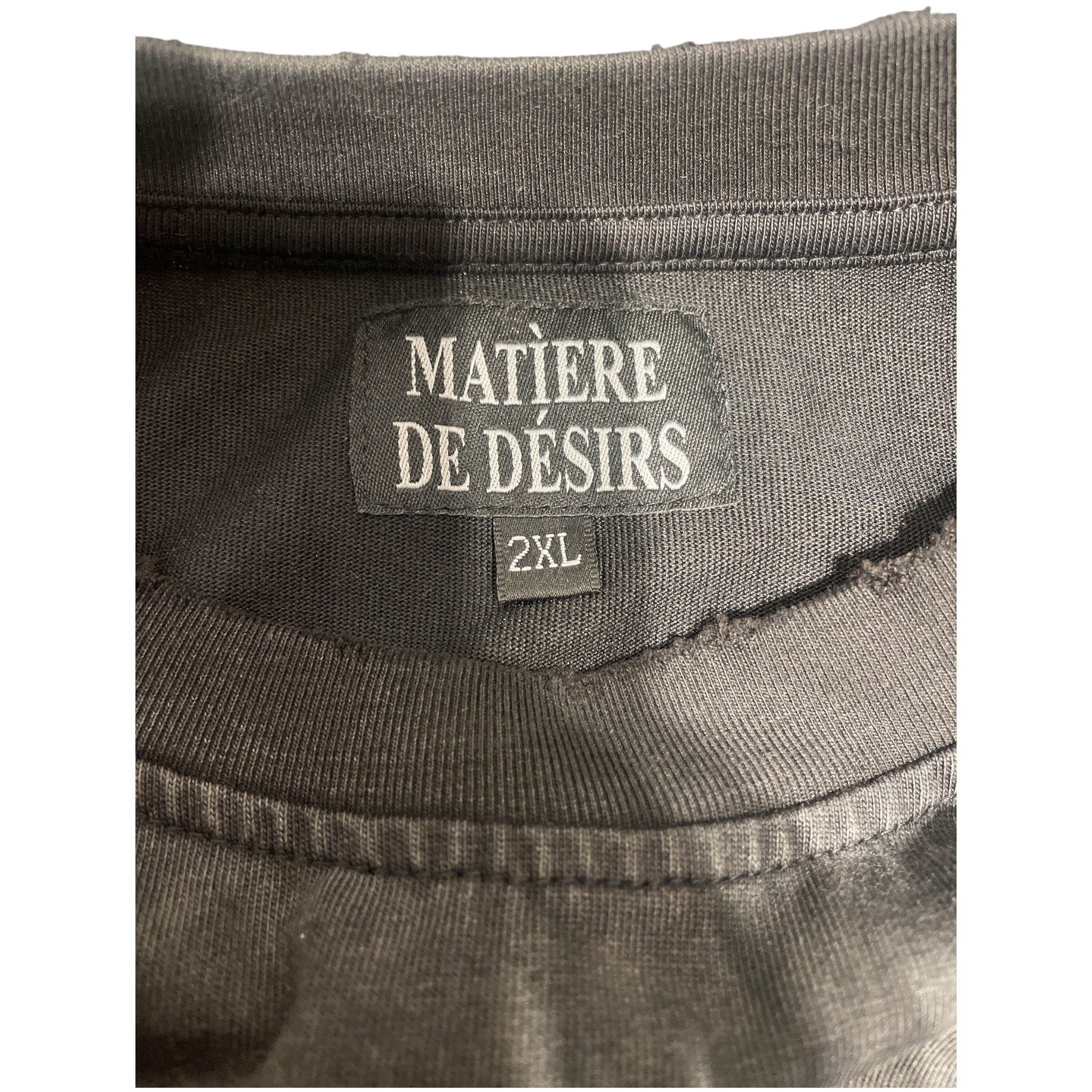 MATIERE DE DESIRS/T-Shirt/XXL/Cotton/BLK/Graphic/GEMS view 3