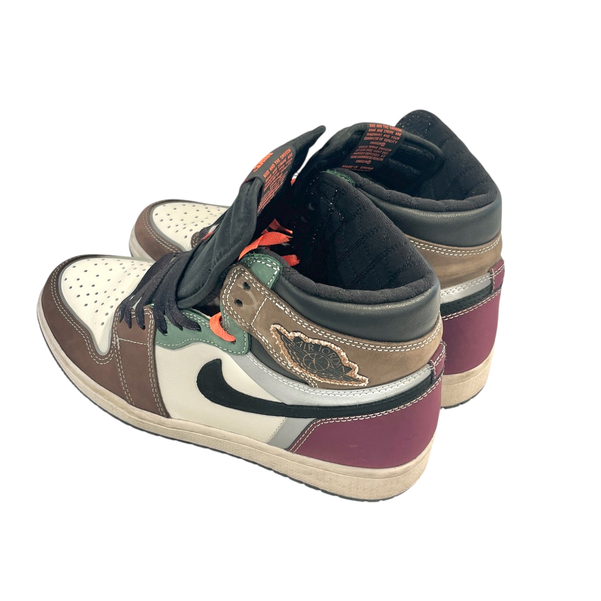 NIKE/Hi-Sneakers/US 8.5/Border/Leather/MLT/Hand Crafted OG view 2