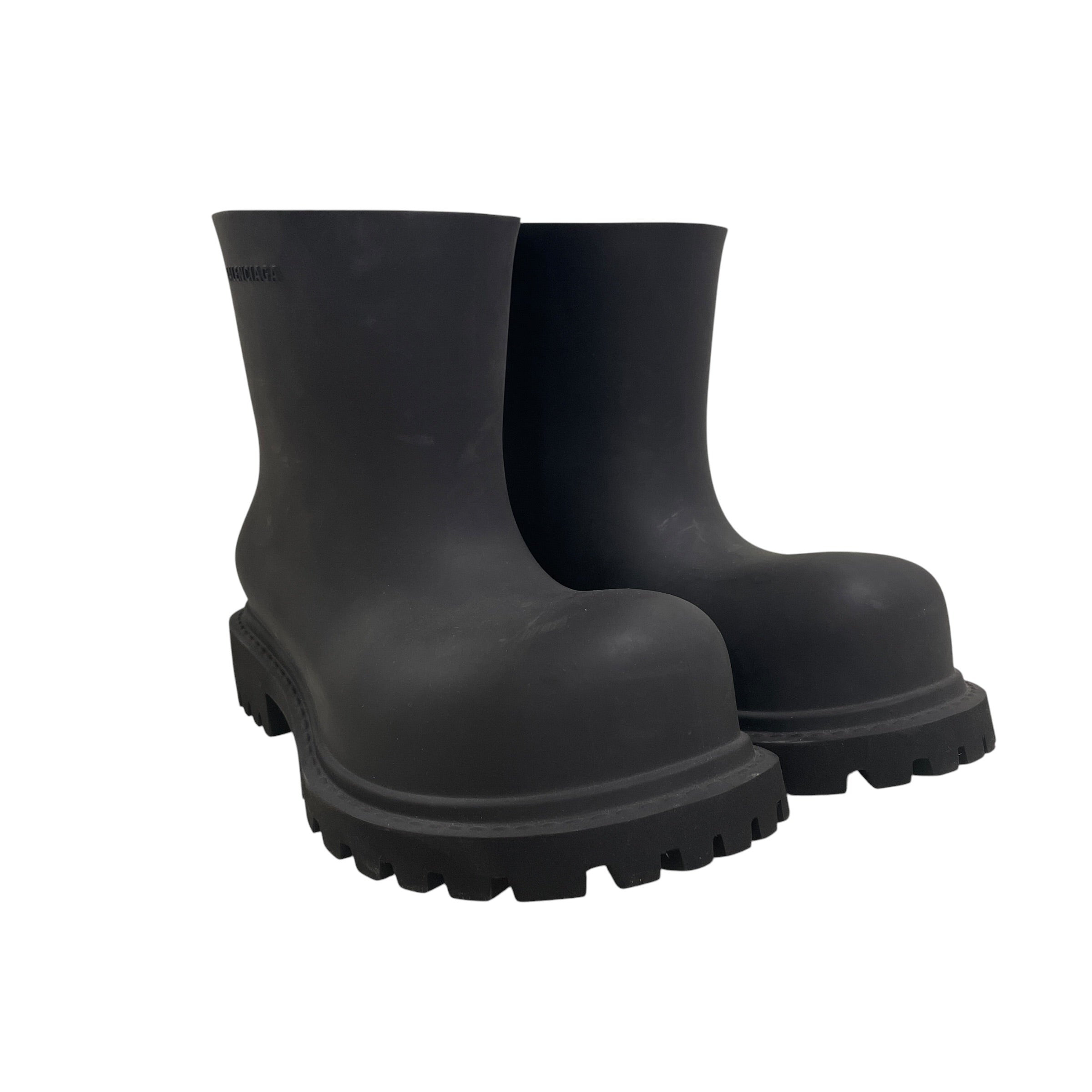 BALENCIAGA/Pull-On Boots/US 8/BLK/8 Hole/STEROID BOOTS view 1