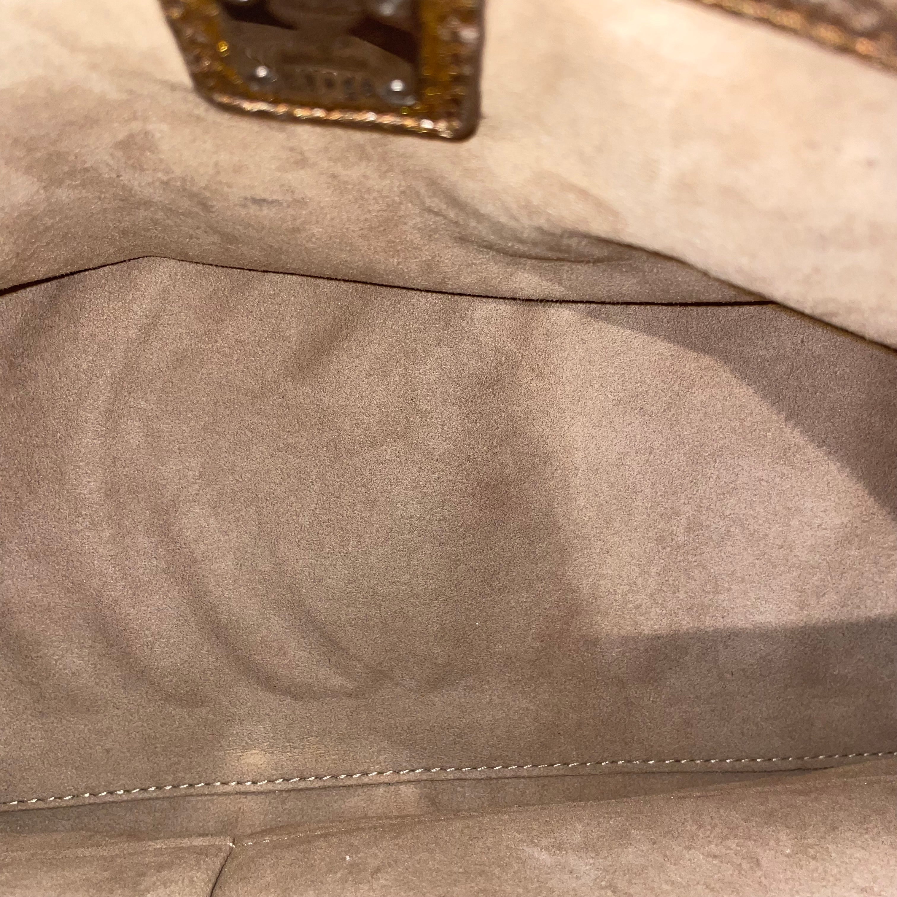 MCM/Cross Body Bag/Monogram/Leather/WHT/SILVER LIONS HEAD LOGO view 4