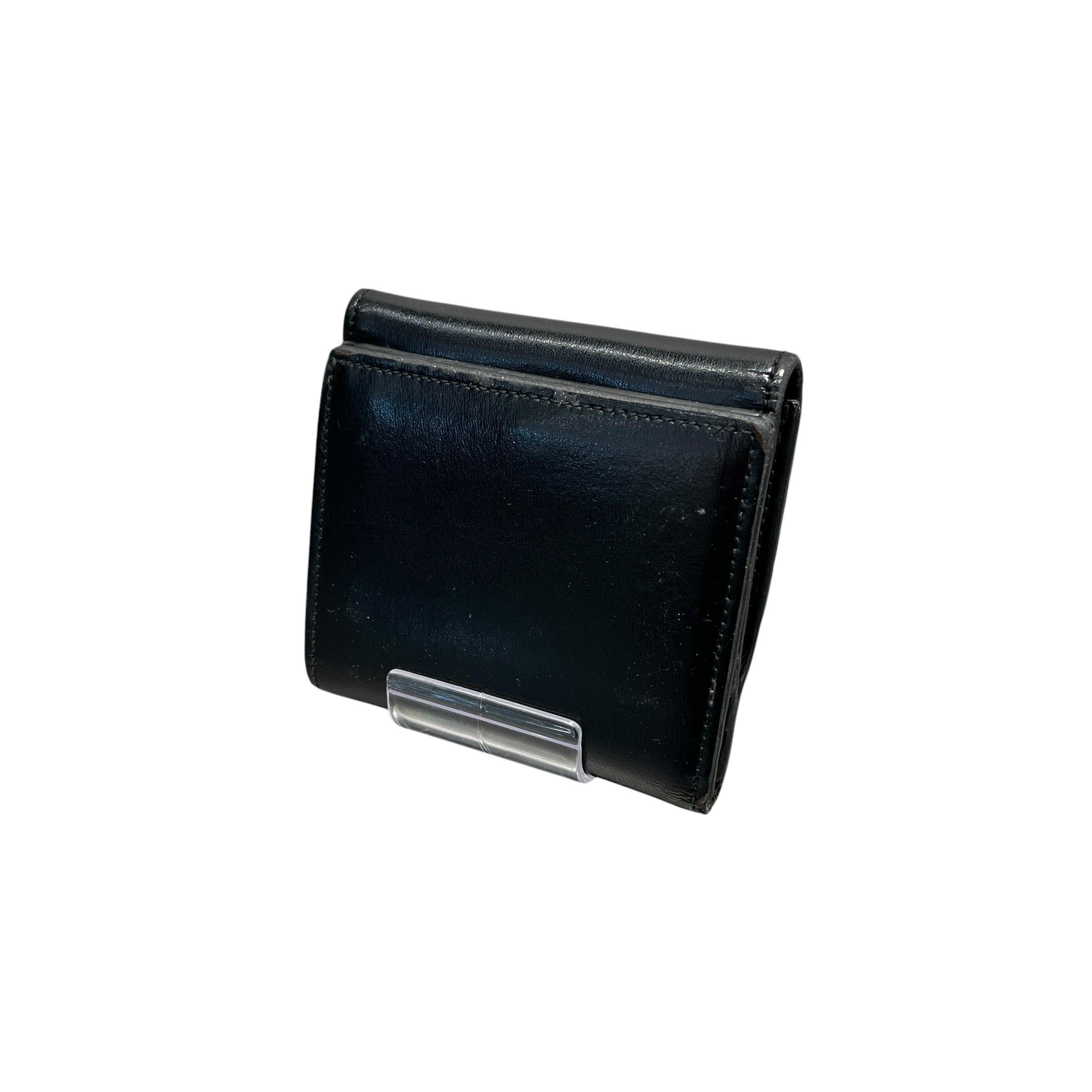 OFF-WHITE/Bifold Wallet/Leather/BLK/M's/"Logo" "Cash inside" view 2