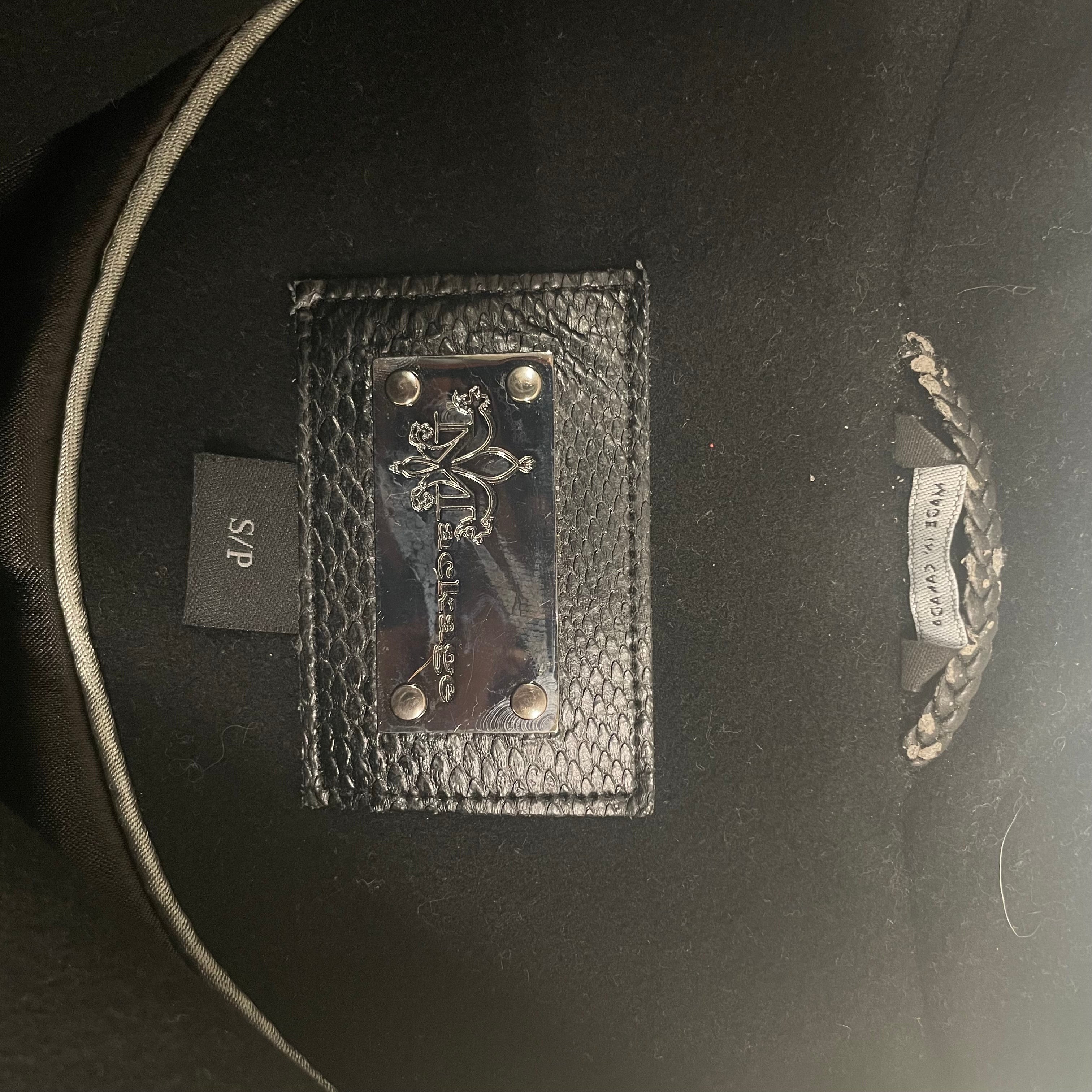 MACKAGE/Trench Coat/S/Wool/BLK/BLK LAMB POCKET/5 BUTTON DOWN view 3