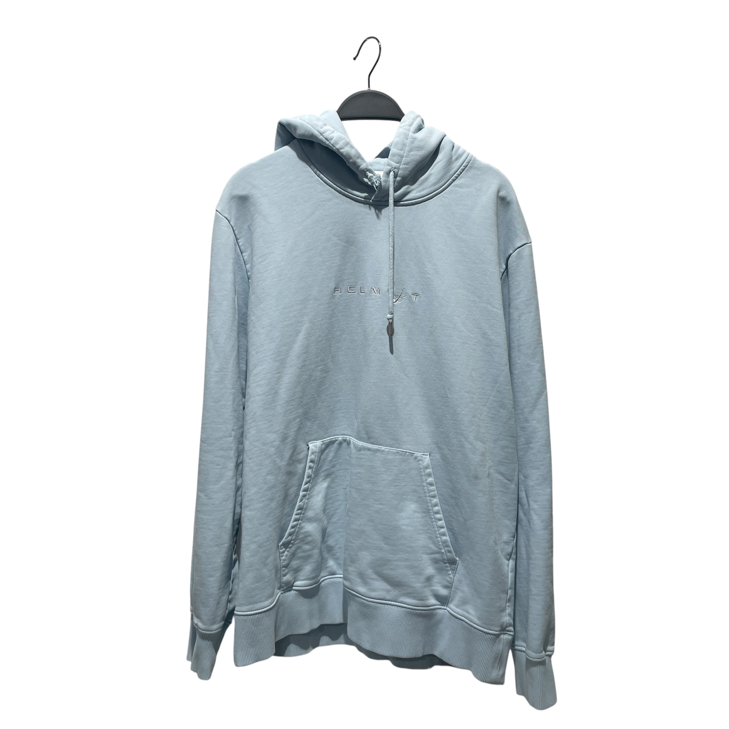 Helmut Lang/Hoodie/XL/Cotton/BLU/spellout view 1