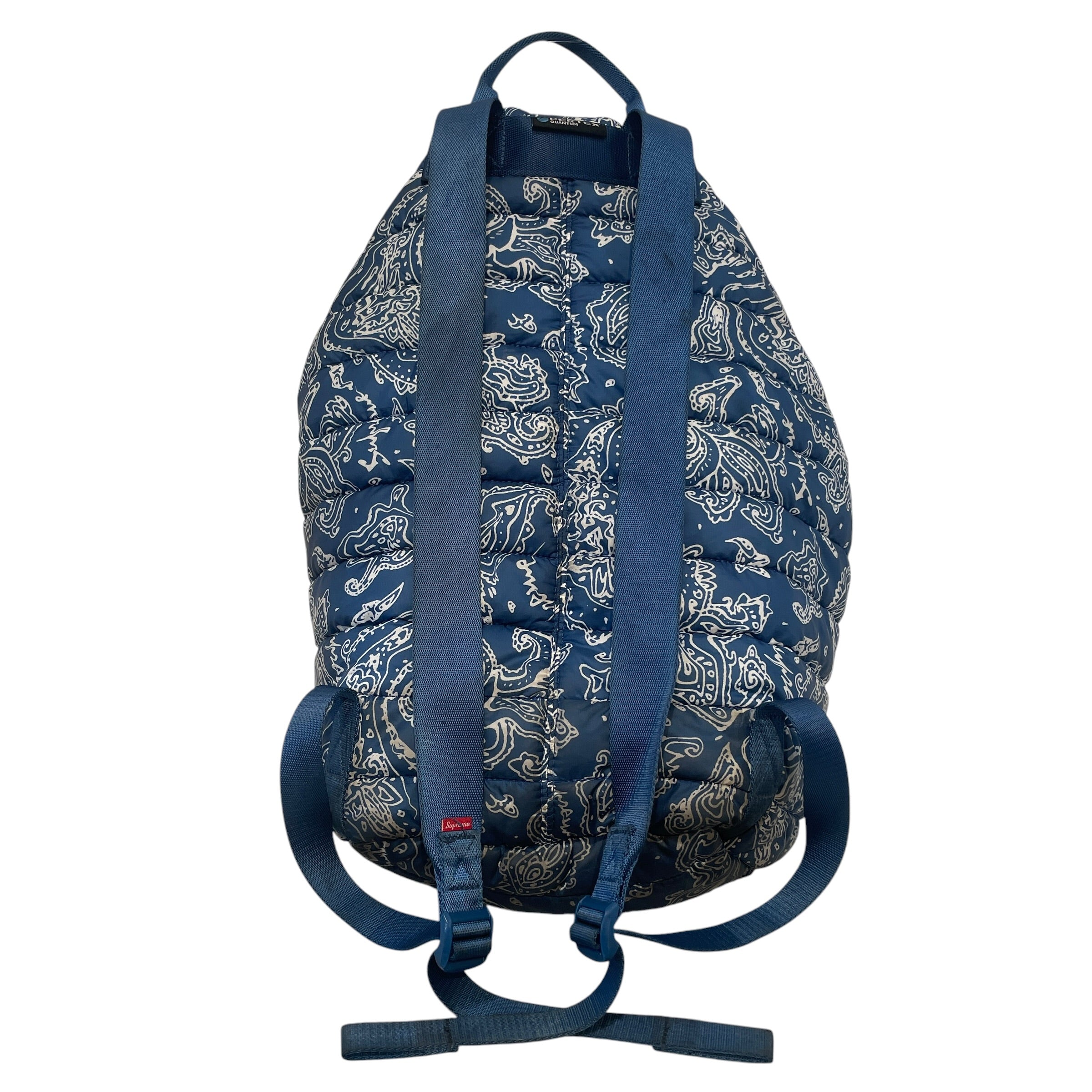 Supreme/Backpack/Paisley/Nylon/BLU/Puffer Backpack Blue Paisley view 2