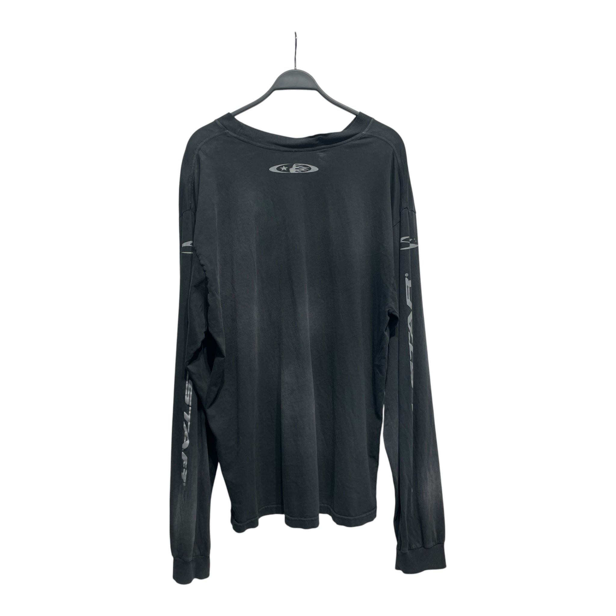 HELLSTAR/LS T-Shirt/XXL/Cotton/BLK/Graphic/long graphic view 2