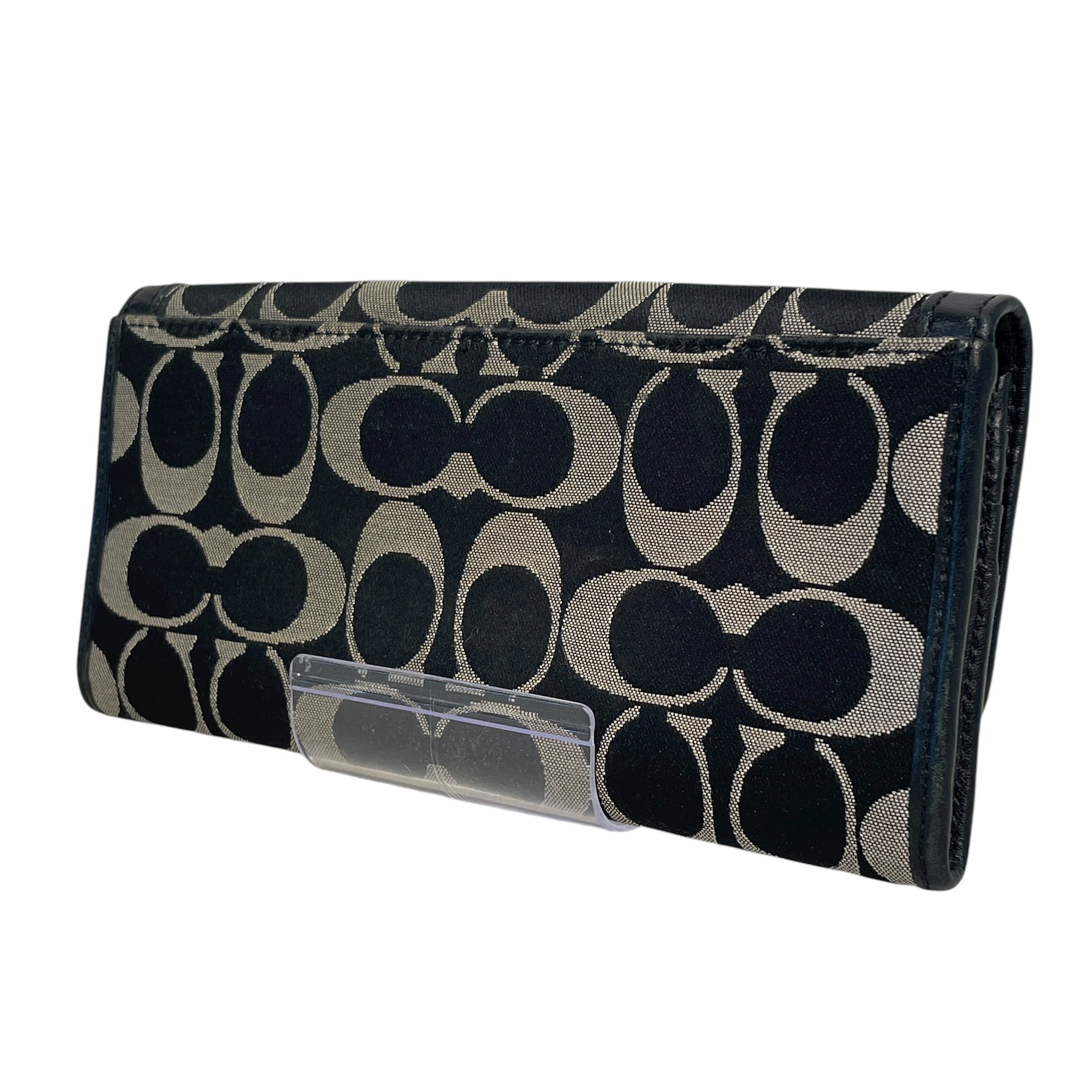 COACH/Bifold Wallet/Monogram/Nylon/BLK/Bi fold Wallet view 2