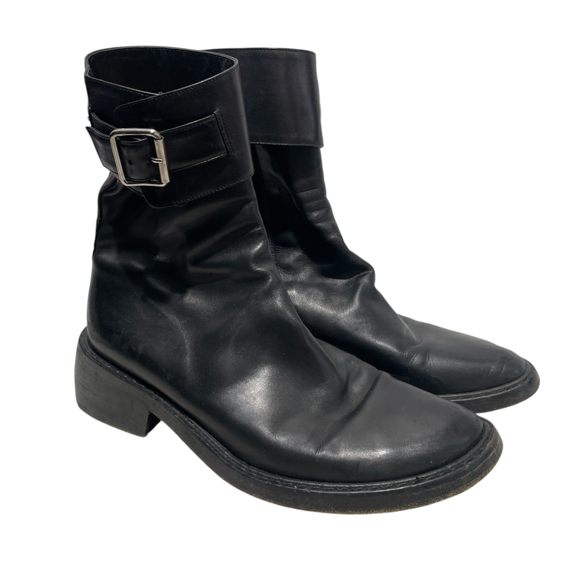 ANN DEMEULEMEESTER/Boots/EU 38/Leather/BLK/ view 1