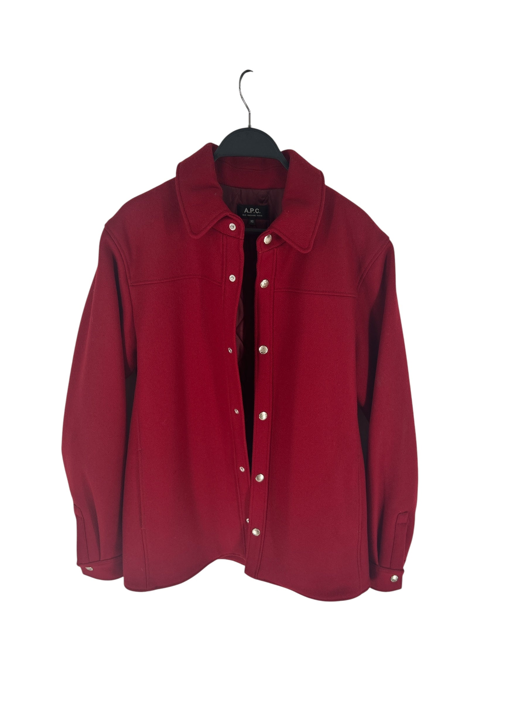 A.P.C./Fleece Jkt/XS/Wool/RED/WESTERN VIBE view 1
