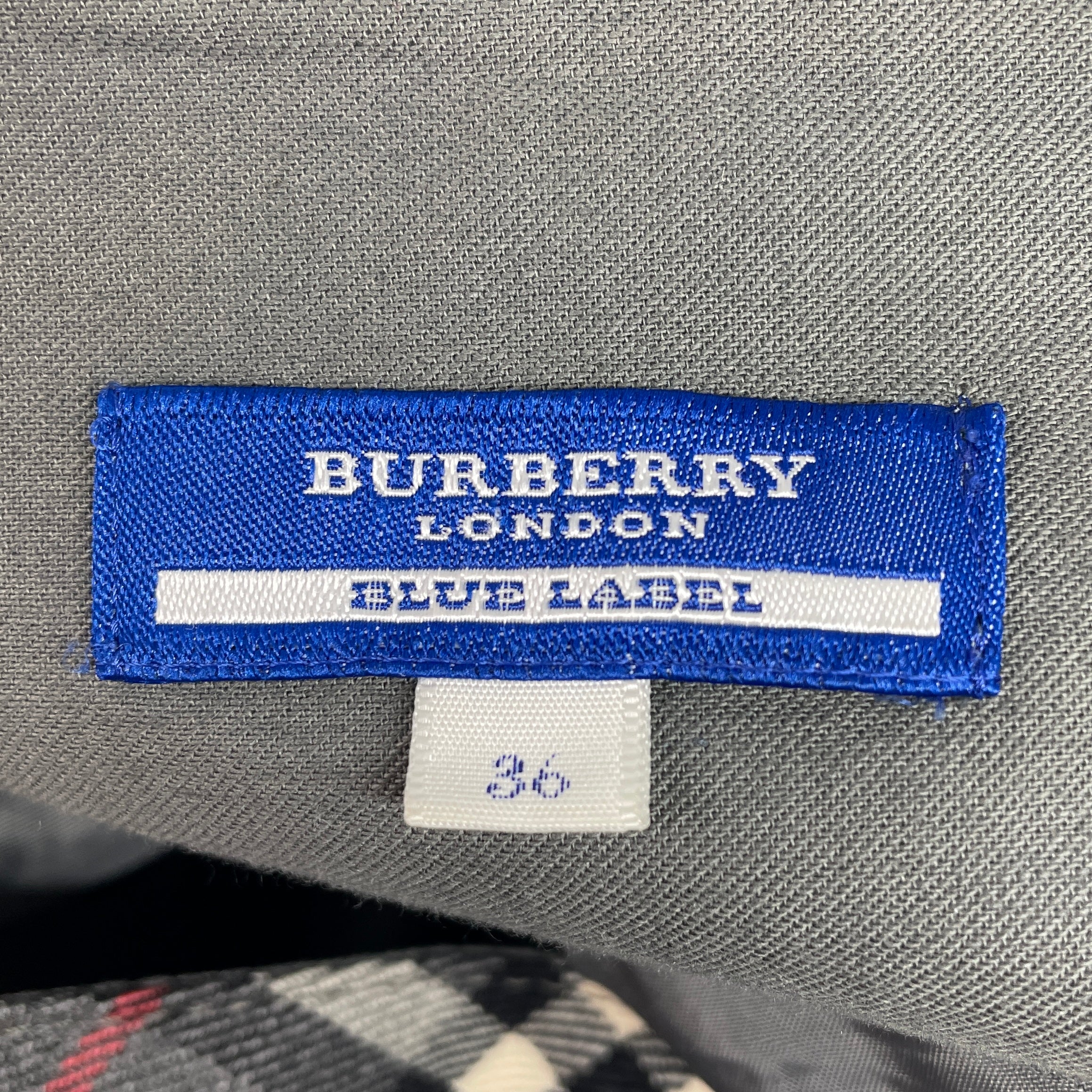 BURBERRY BLUE LABEL/Skirt/36/Plaid/Cotton/GRY/PINK GRY PLAID view 3