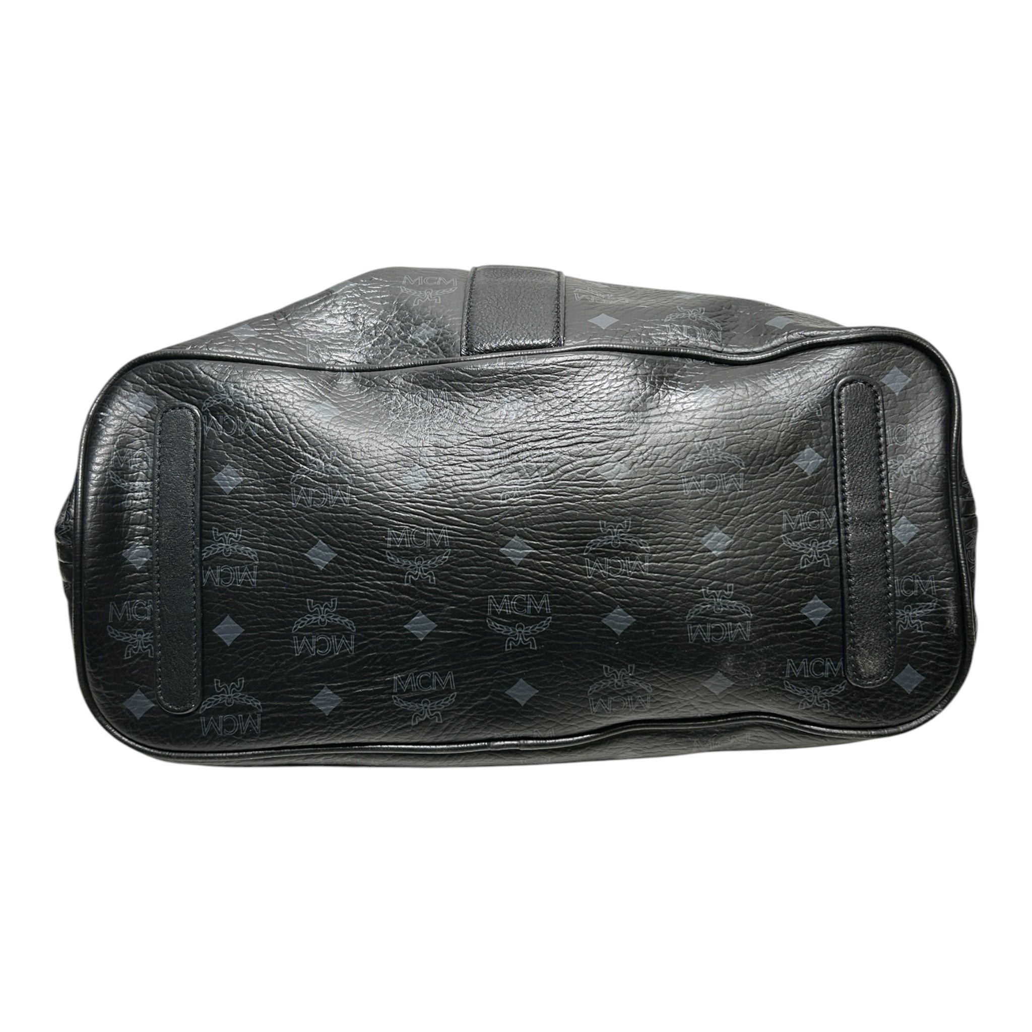 MCM/Hand Bag/Monogram/Leather/BLK/Tote Hand Bag view 3