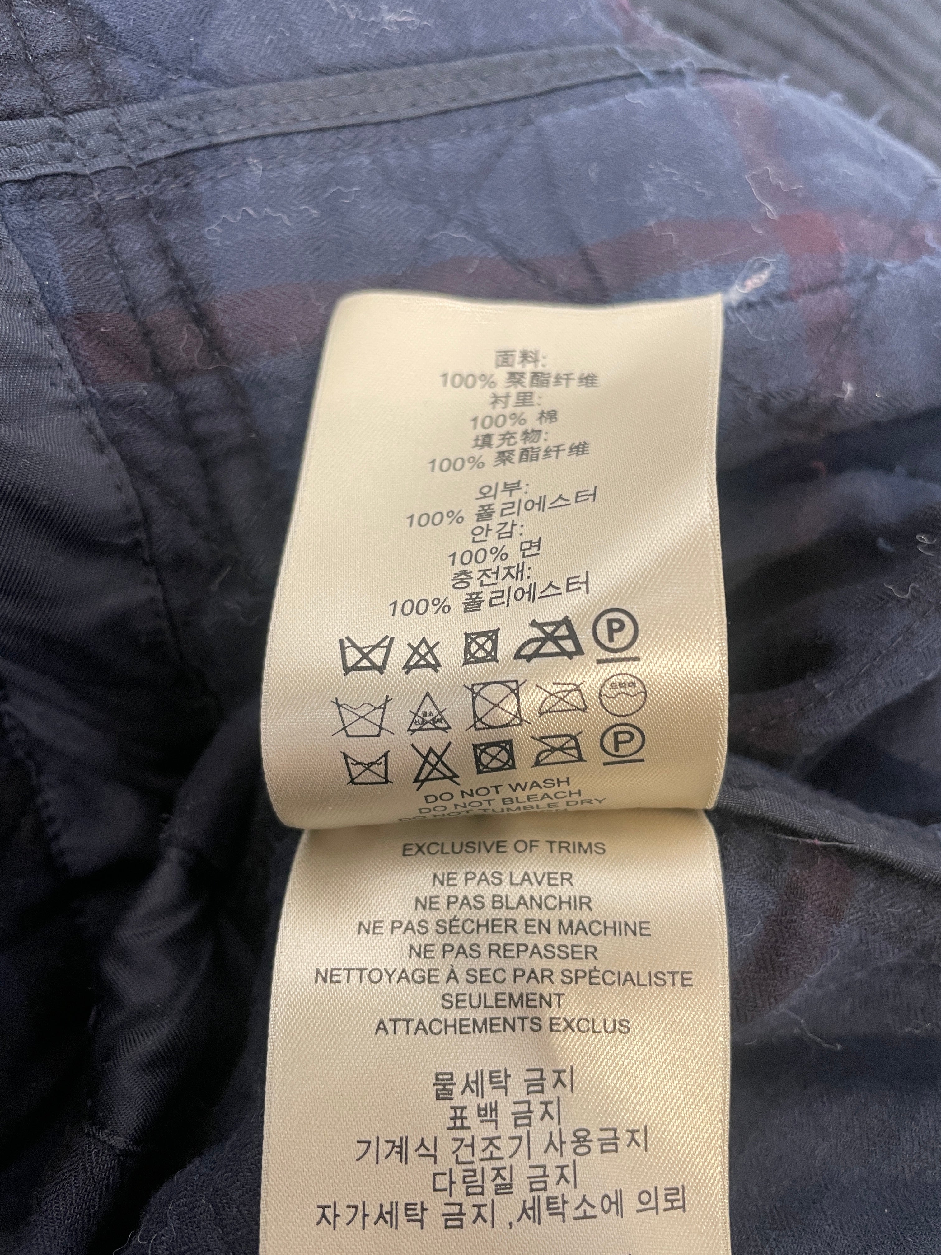 BURBERRY BRIT/Quilted Jkt/L/Cotton/NVY/diamond quilt hooded view 6