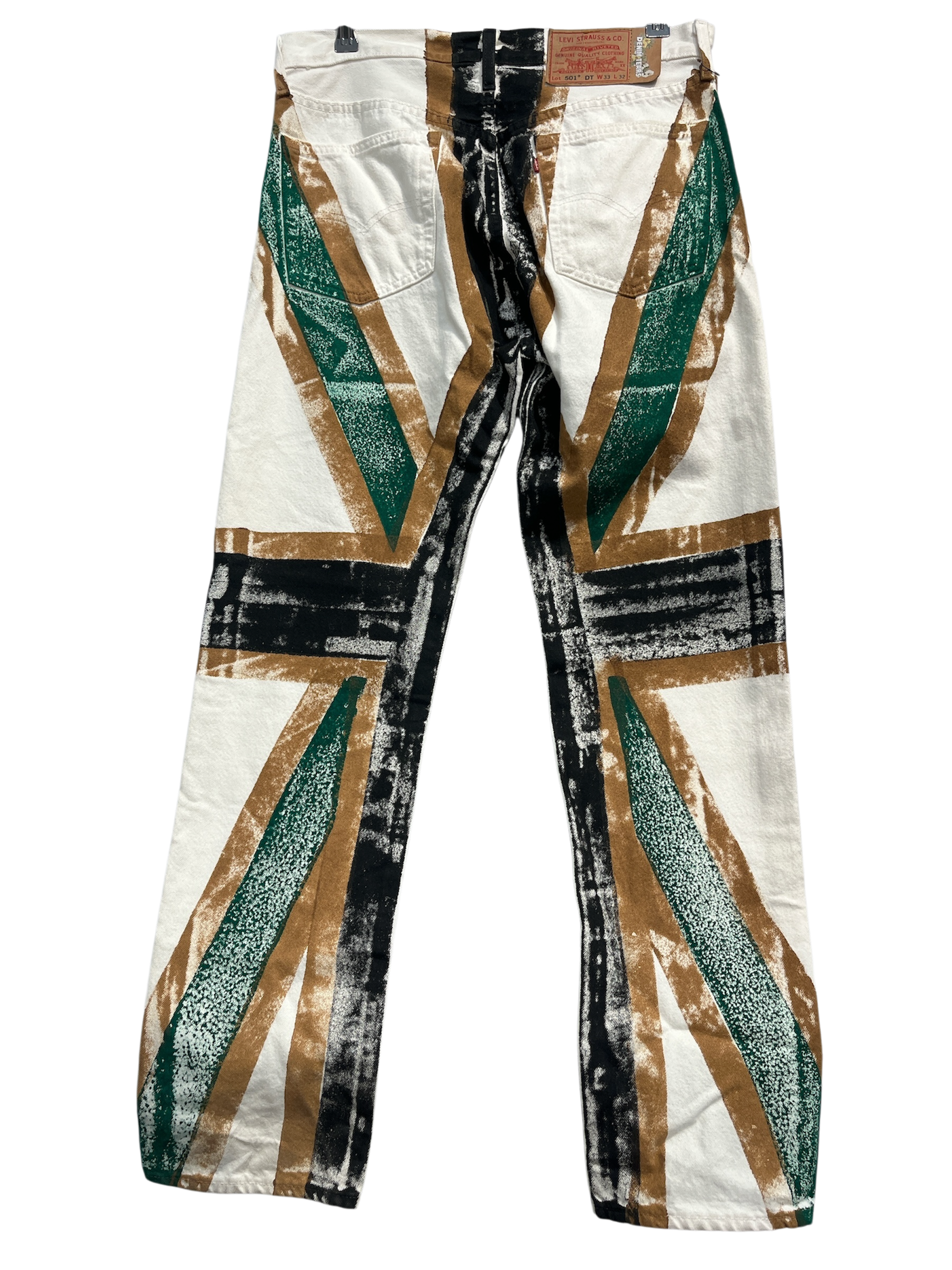 DENIM TEARS/Pants/33/Cotton/WHT/All Over Print/Empire Windrush view 2