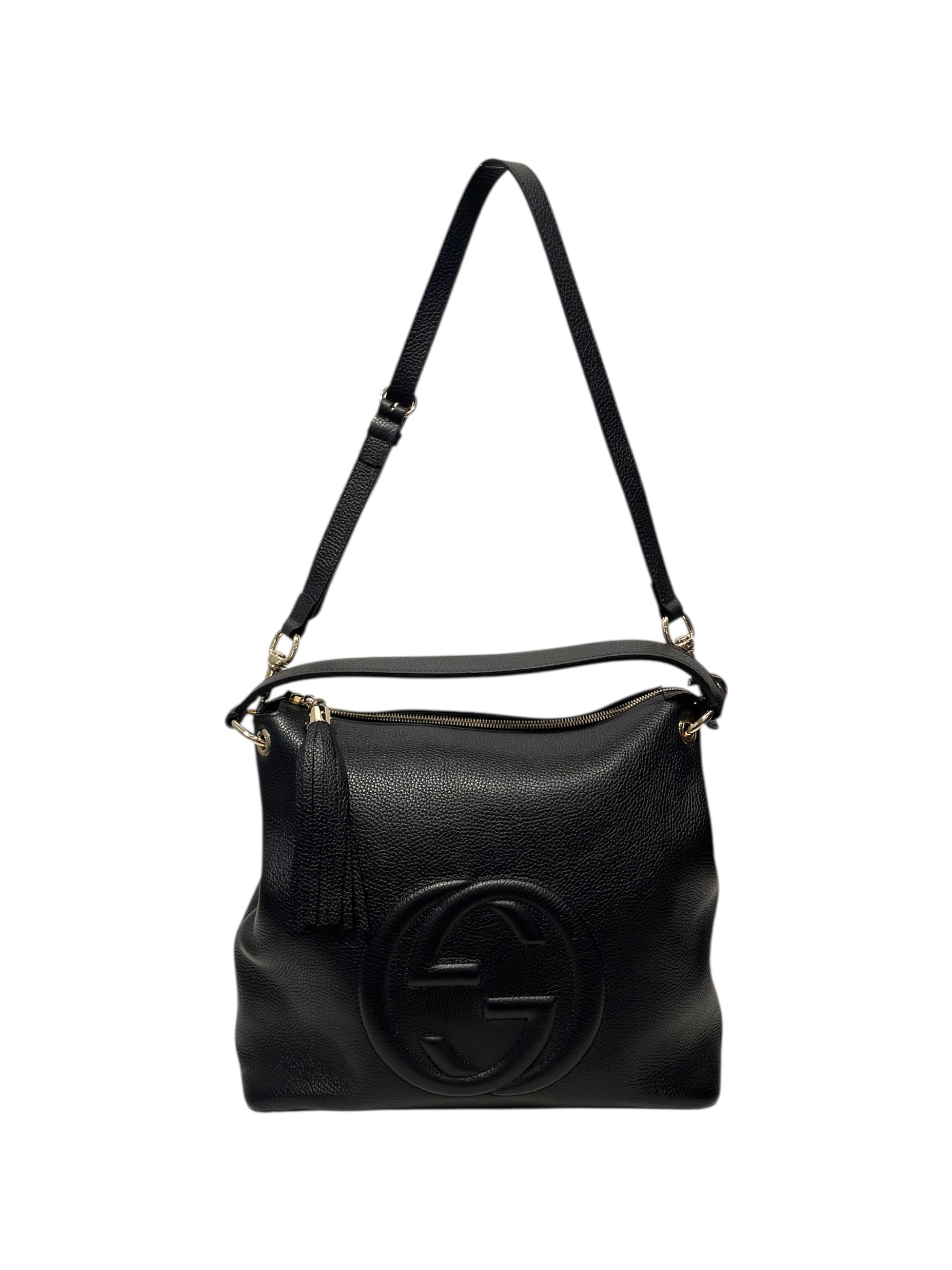GUCCI/Bag/Leather/BLK/SOHO CONVERTIBLE HOBP LARGE view 3