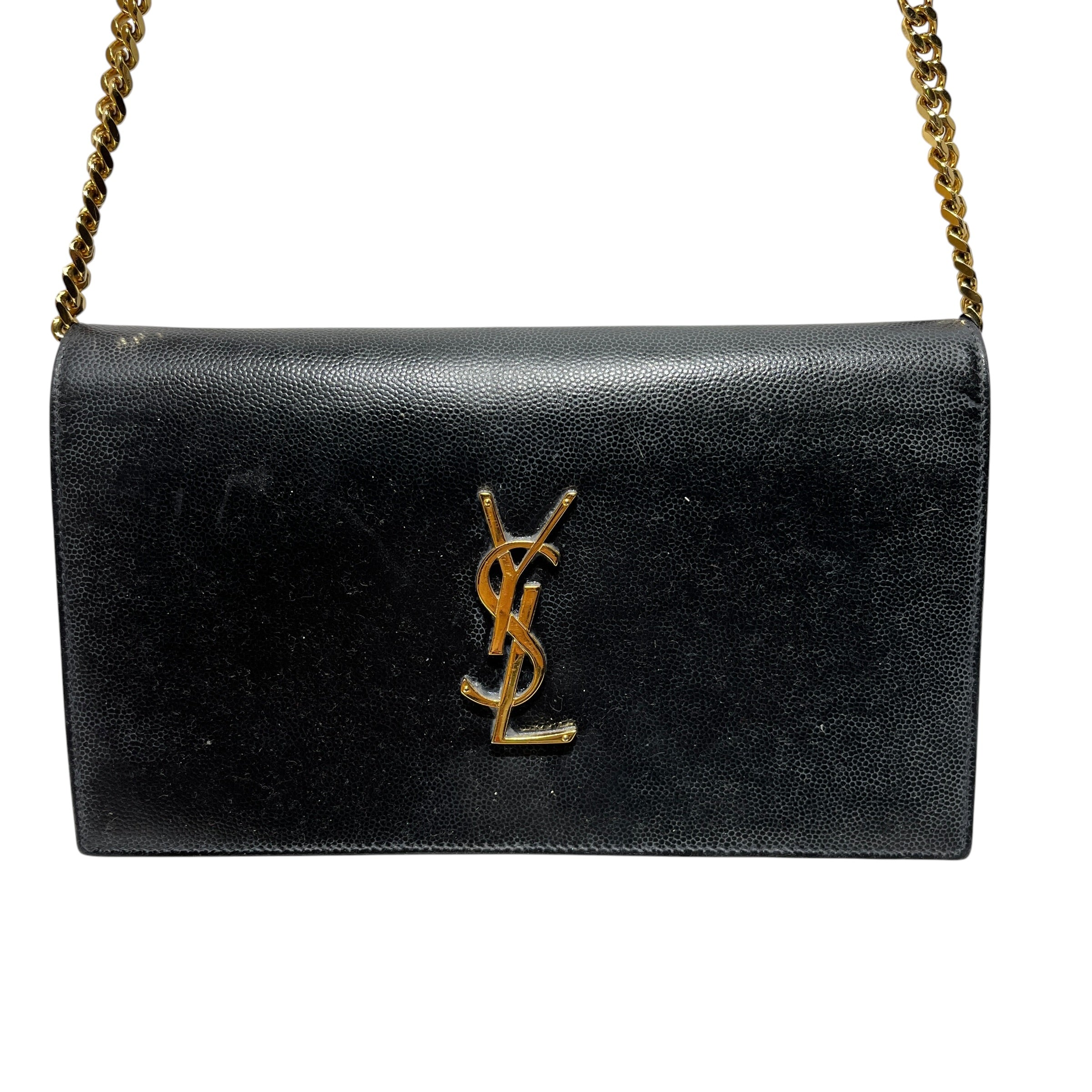 YVES SAINT LAURENT/Cross Body Bag/Leather/BLK/kate view 3