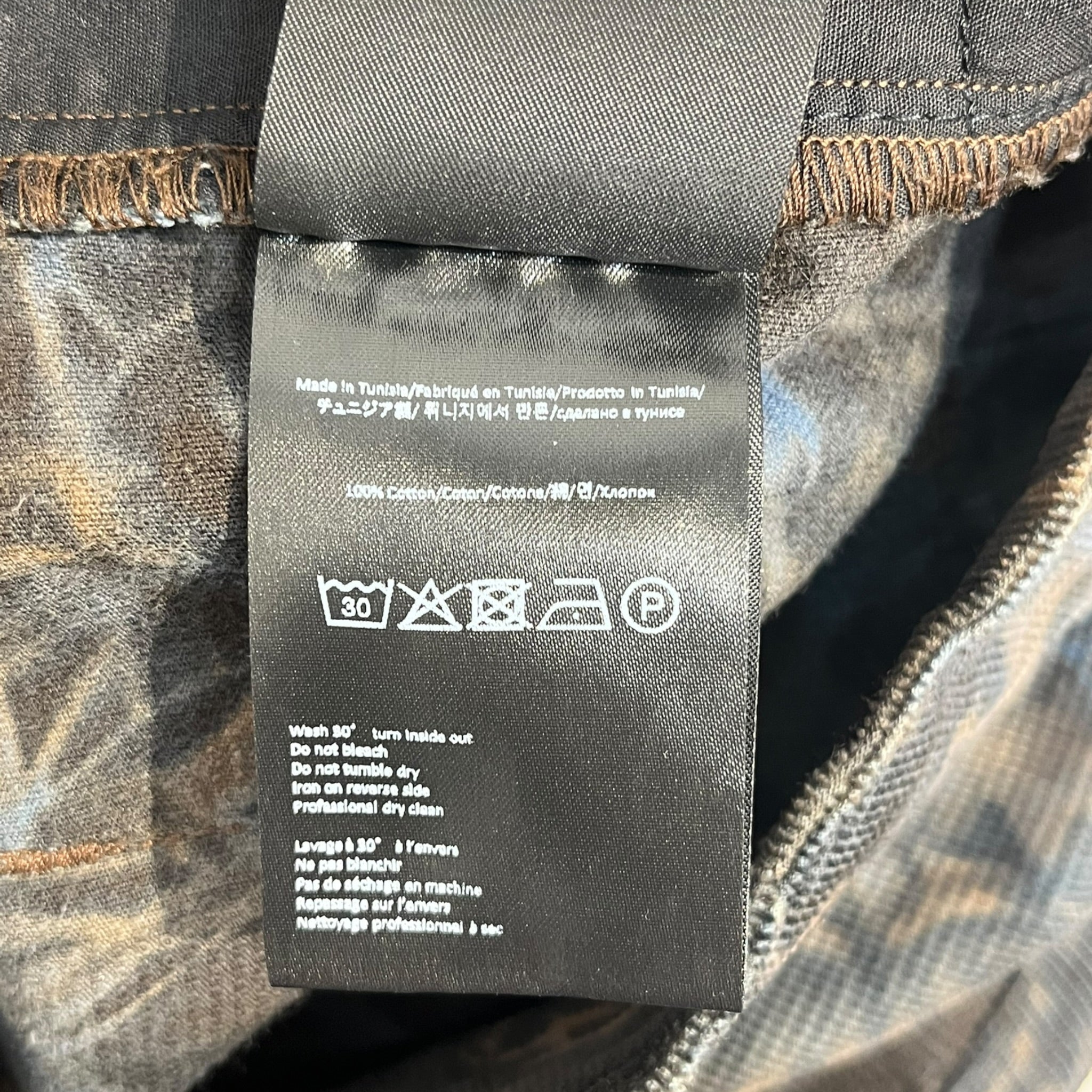 BLUEMARBLE/Pants/31/Cotton/IDG/All Over Print/bleached indigo view 5