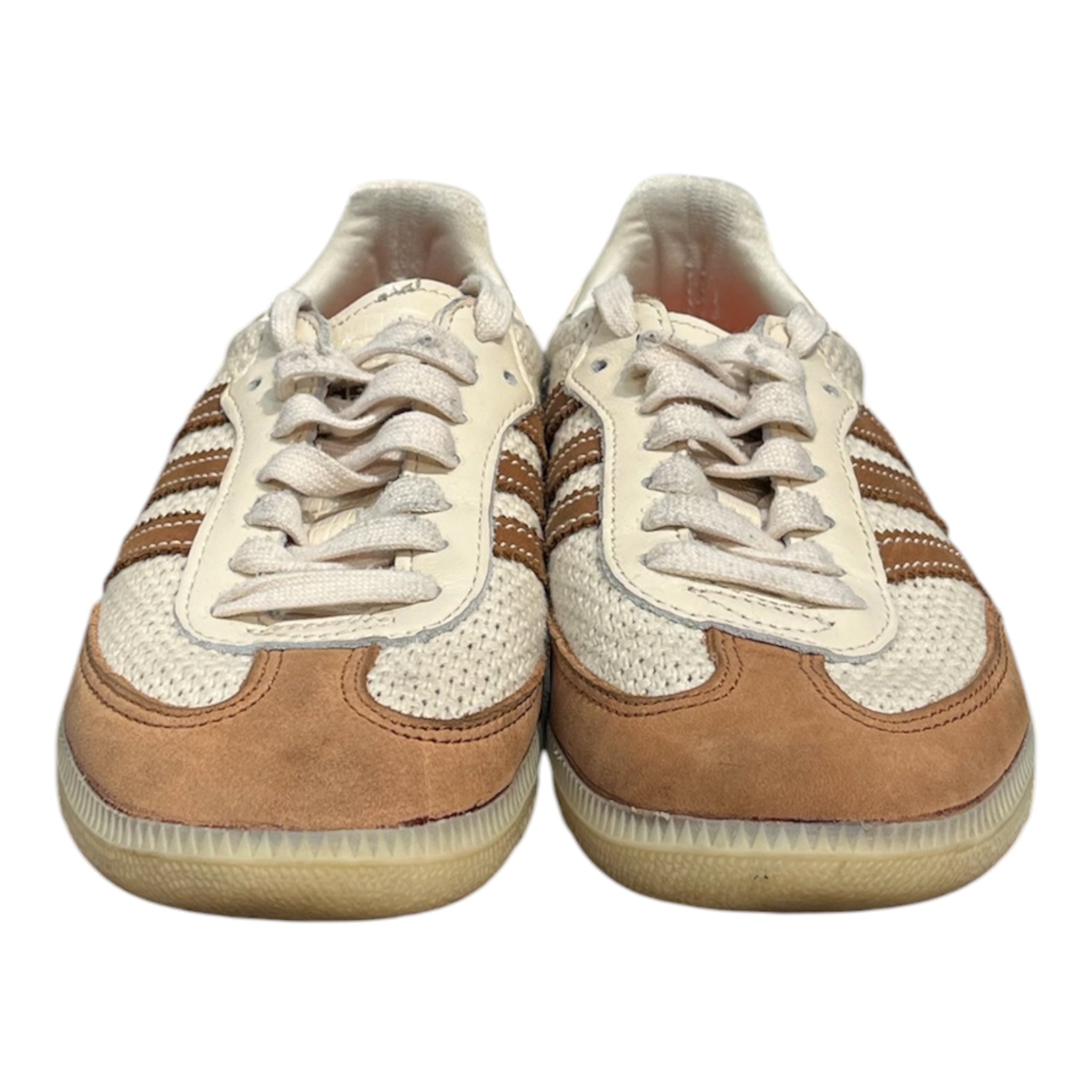 adidas/WALES BONNER/Low-Sneakers/US 5/Leather/CRM/SAMBA CRM WHT BRWN view 2