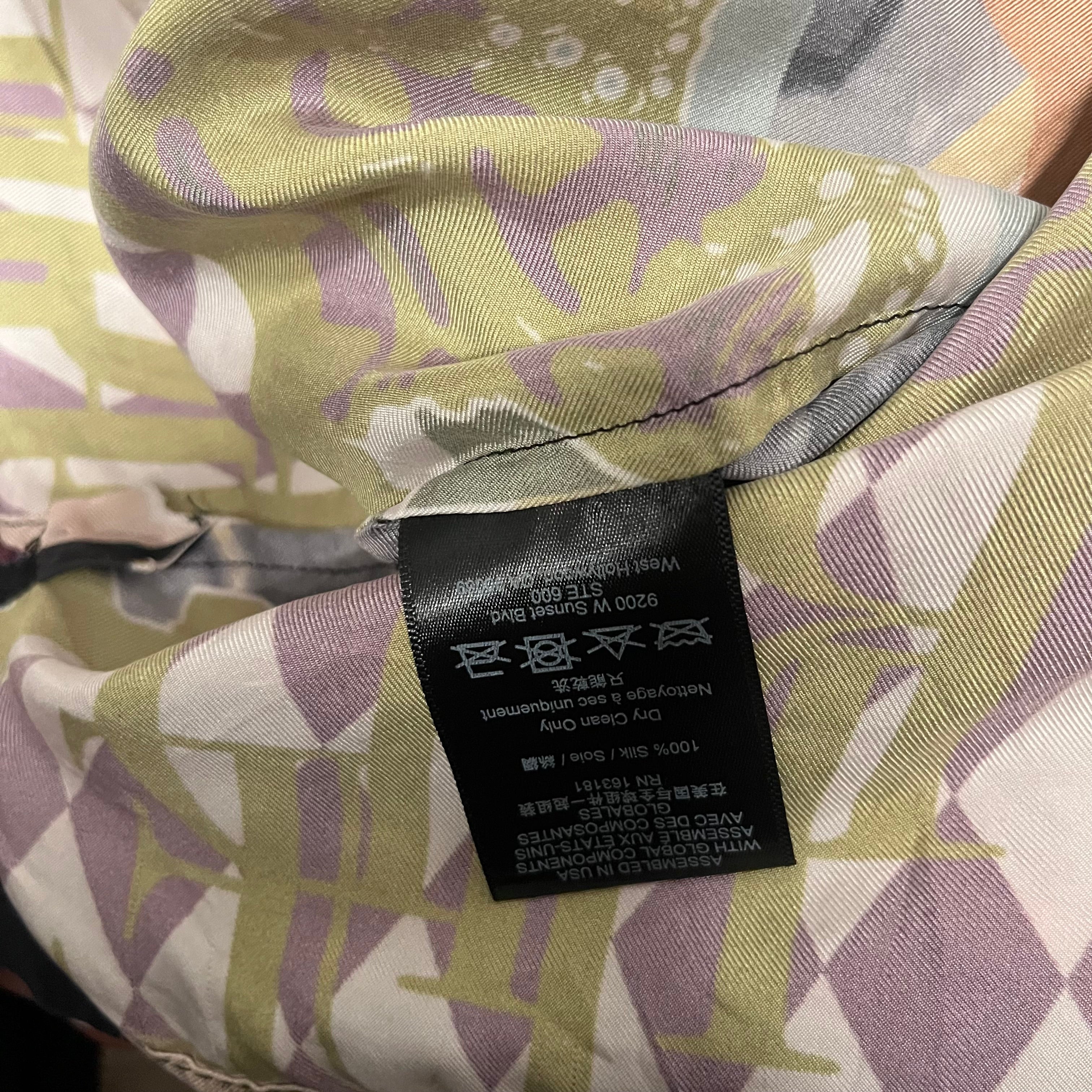 RHUDE/SS Shirt/M/Silk/MLT/All Over Print/racing view 4