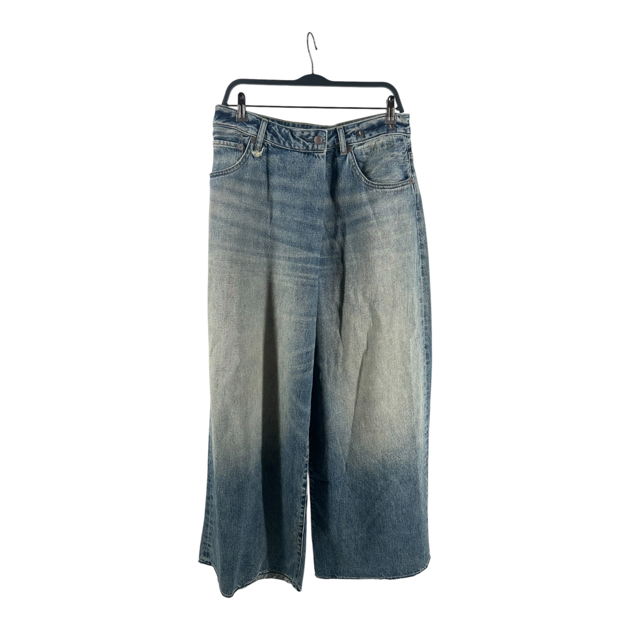 R13/Wide Leg Pants/27/Cotton/BLU/boy flare clean sawdust view 1