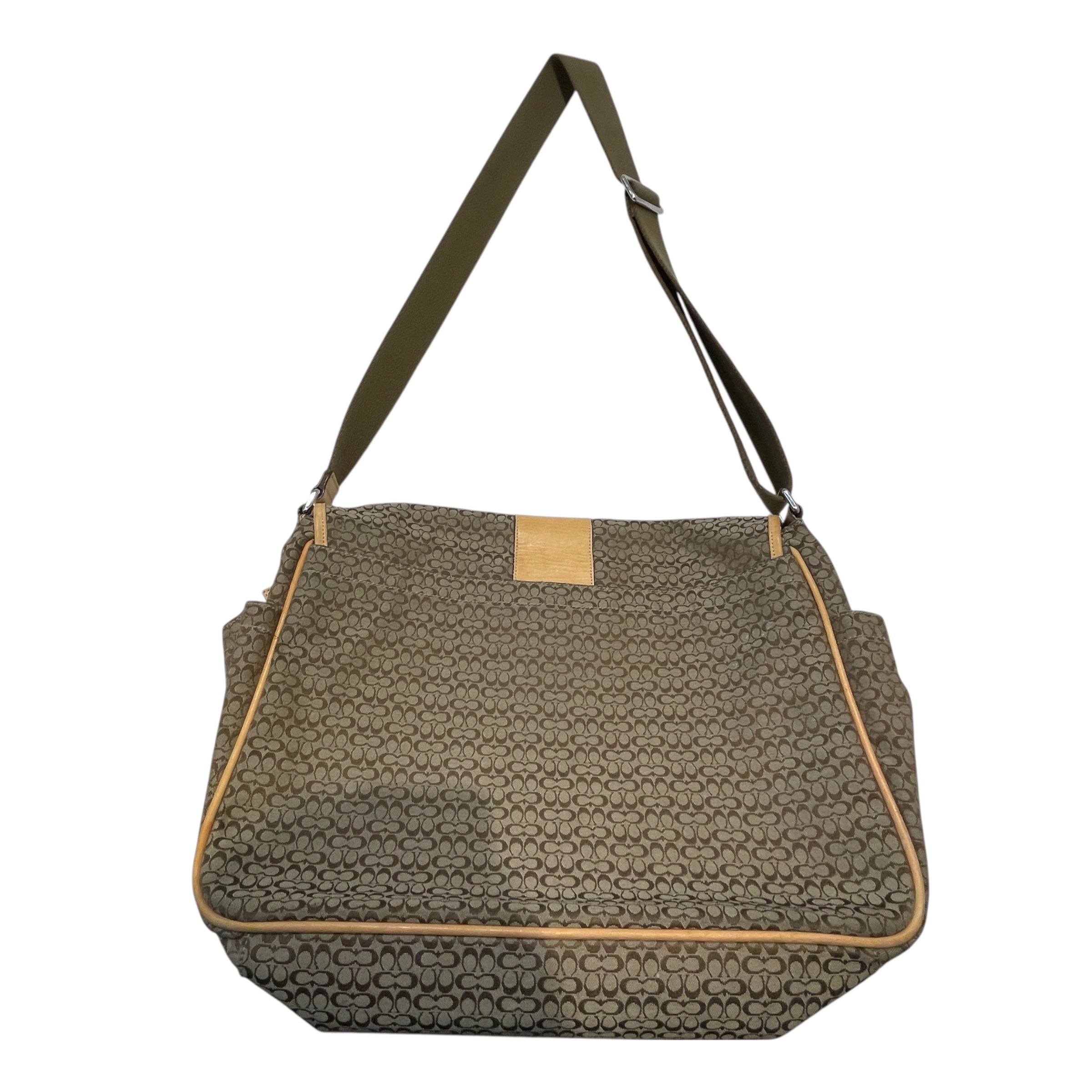 COACH/Cross Body Bag/Monogram/Cotton/BRW/Hudson Jacquard Messenger Bag view 2