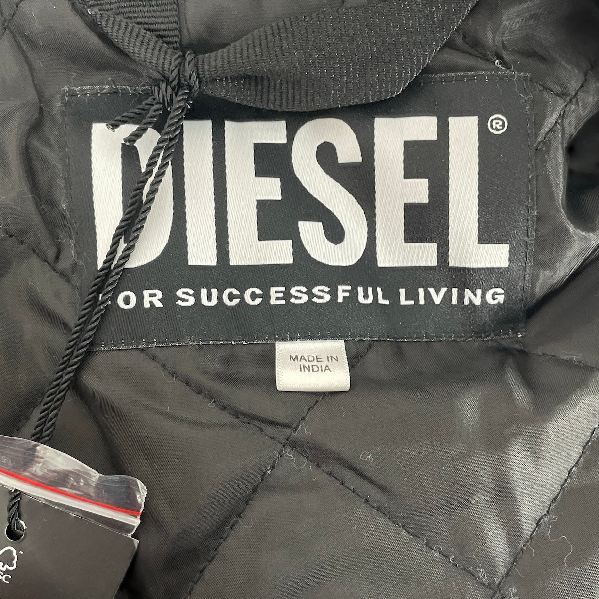DIESEL/Souvenir Jkt/XL/Wool/GRY/LAMBSKIN SLEEVES GOLD LETTERIN view 3