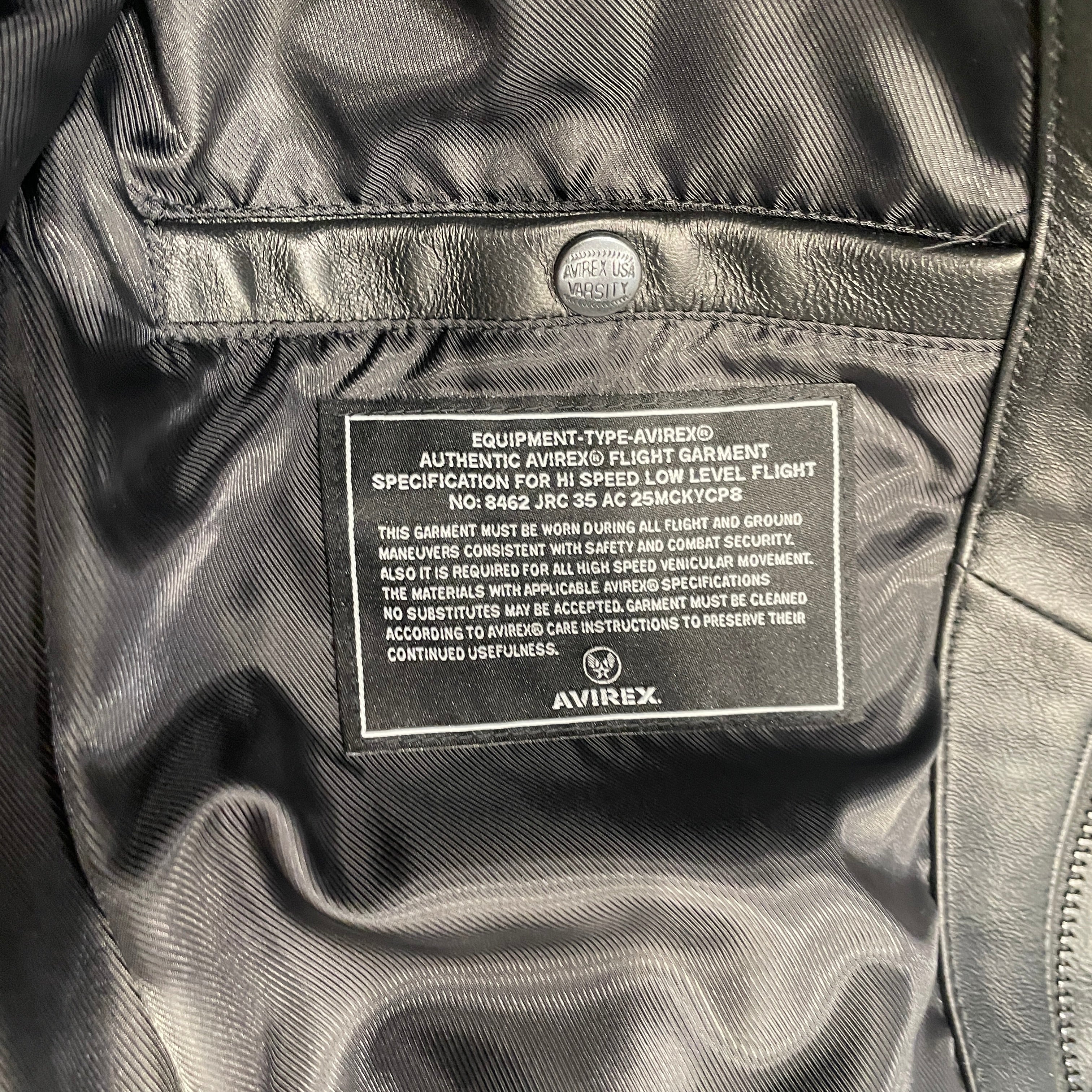 AVIREX/Riders Jkt (S)/L/Leather/BLK/LEGENDS JKT/CROC PATTERN ARM view 4