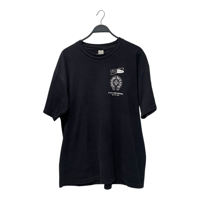 CHROME HEARTS/T-Shirt/XL/Cotton/BLK/EQUINOX COLLAB