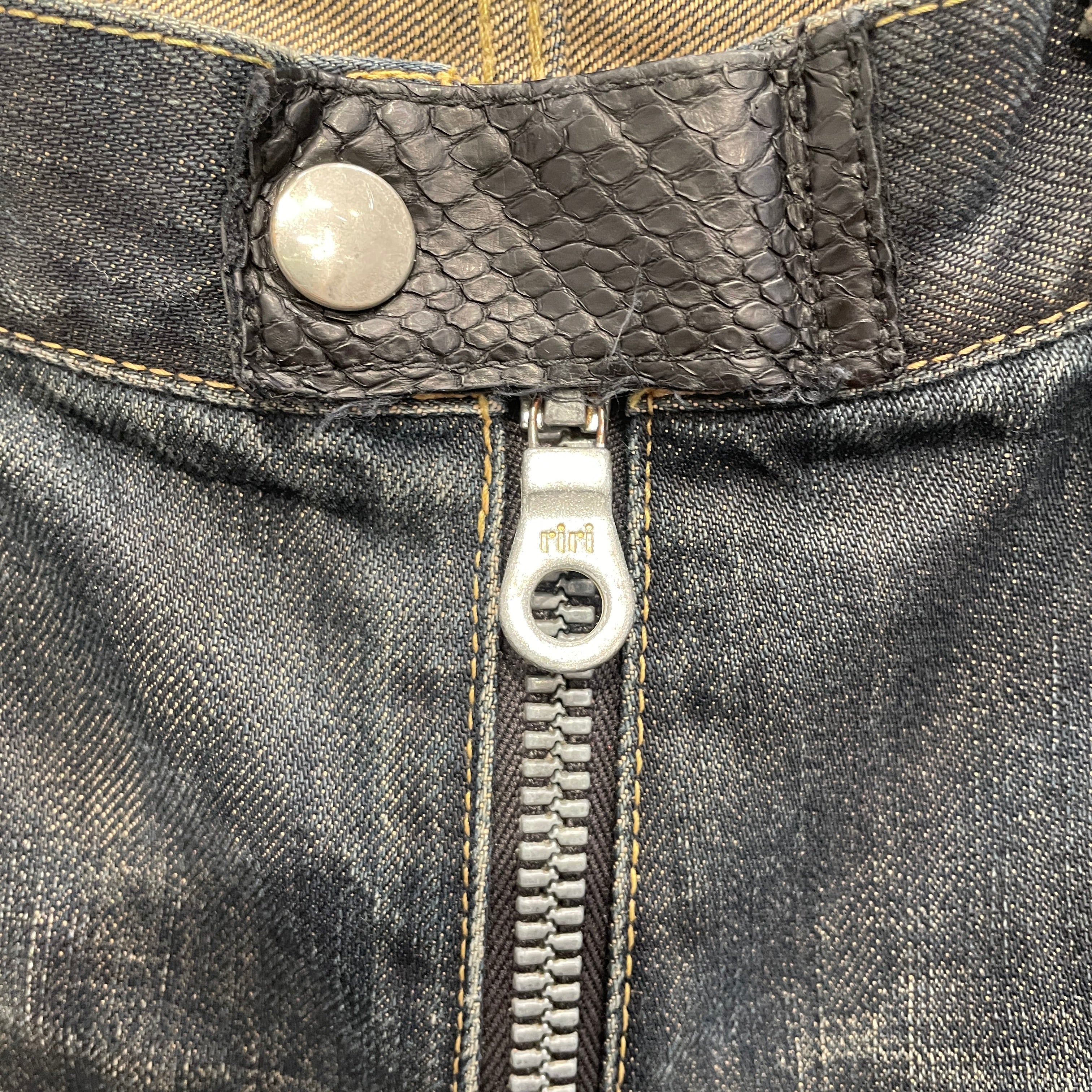 ISAMU KATAYAMA BACKLASH/Skinny Pants/1/Cotton/IDG/SNAKESKIN POCKET DENIM view 6