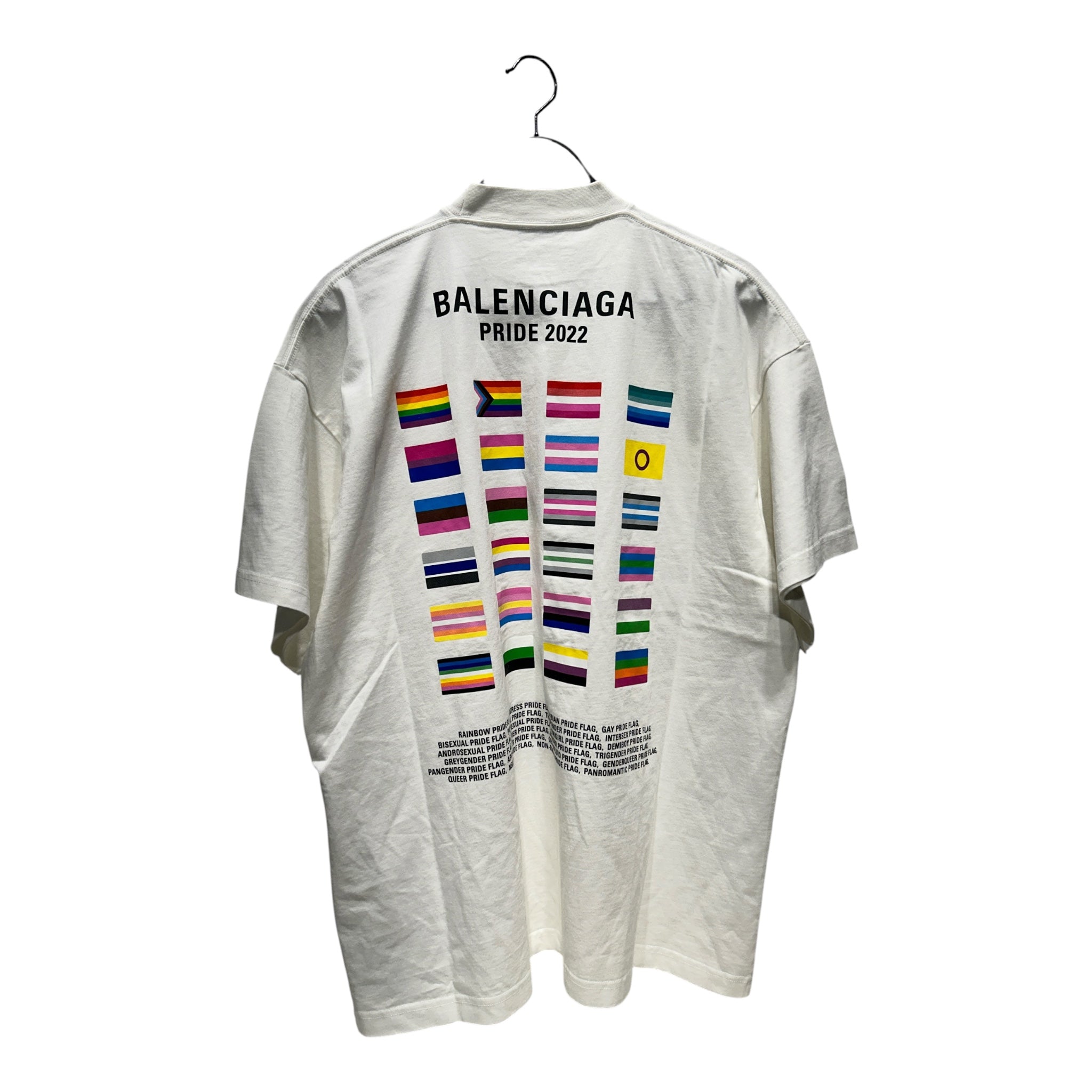 BALENCIAGA/T-Shirt/1/Cotton/WHT/PRIDE 2022 view 2