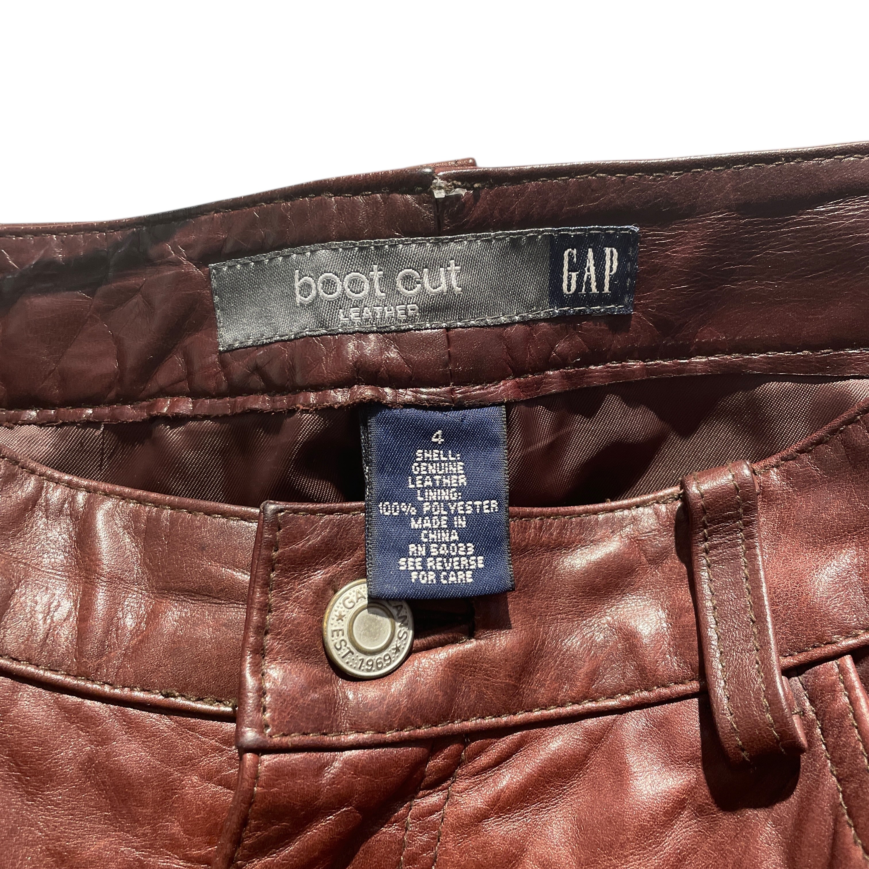 GAP/Bottoms/4/Leather/BRW/ view 3