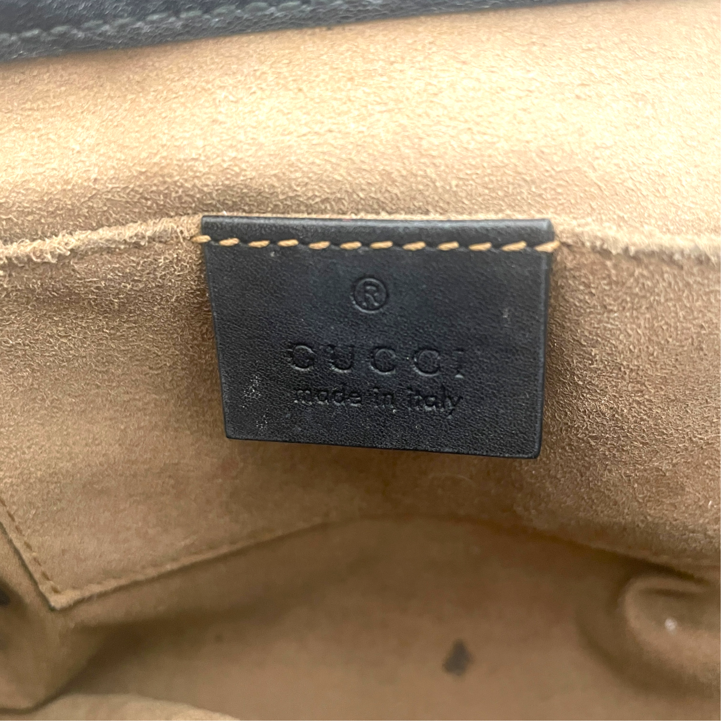 GUCCI/Cross Body Bag/Monogram/Leather/BRW/gg supreme padlock view 7