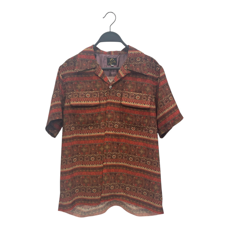 Needles/SS Shirt/XS/Polyester/ORN/All Over Print/ALL OVER SYMBOL PATTERN