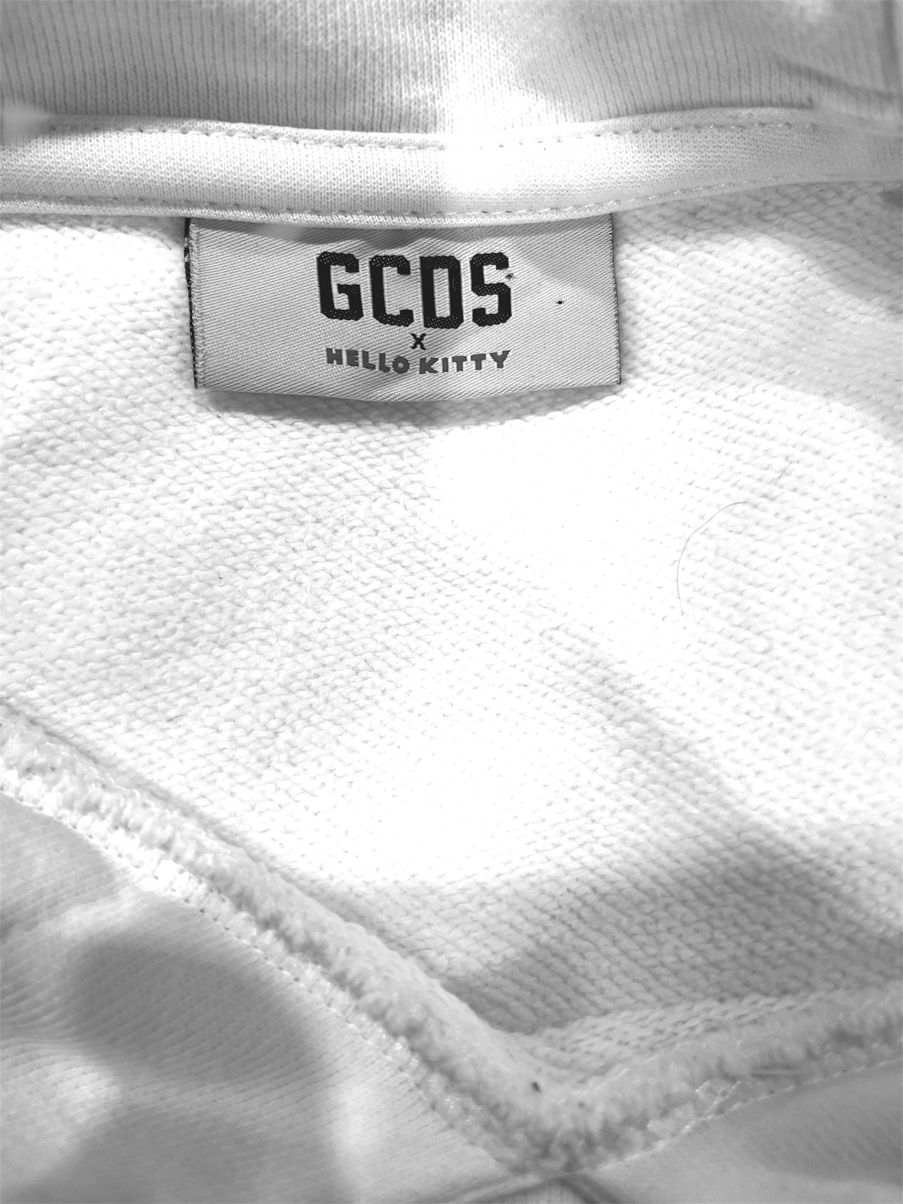 GCDS/Hoodie/M/Graphic/Cotton/WHT/HELLO KITTY view 4