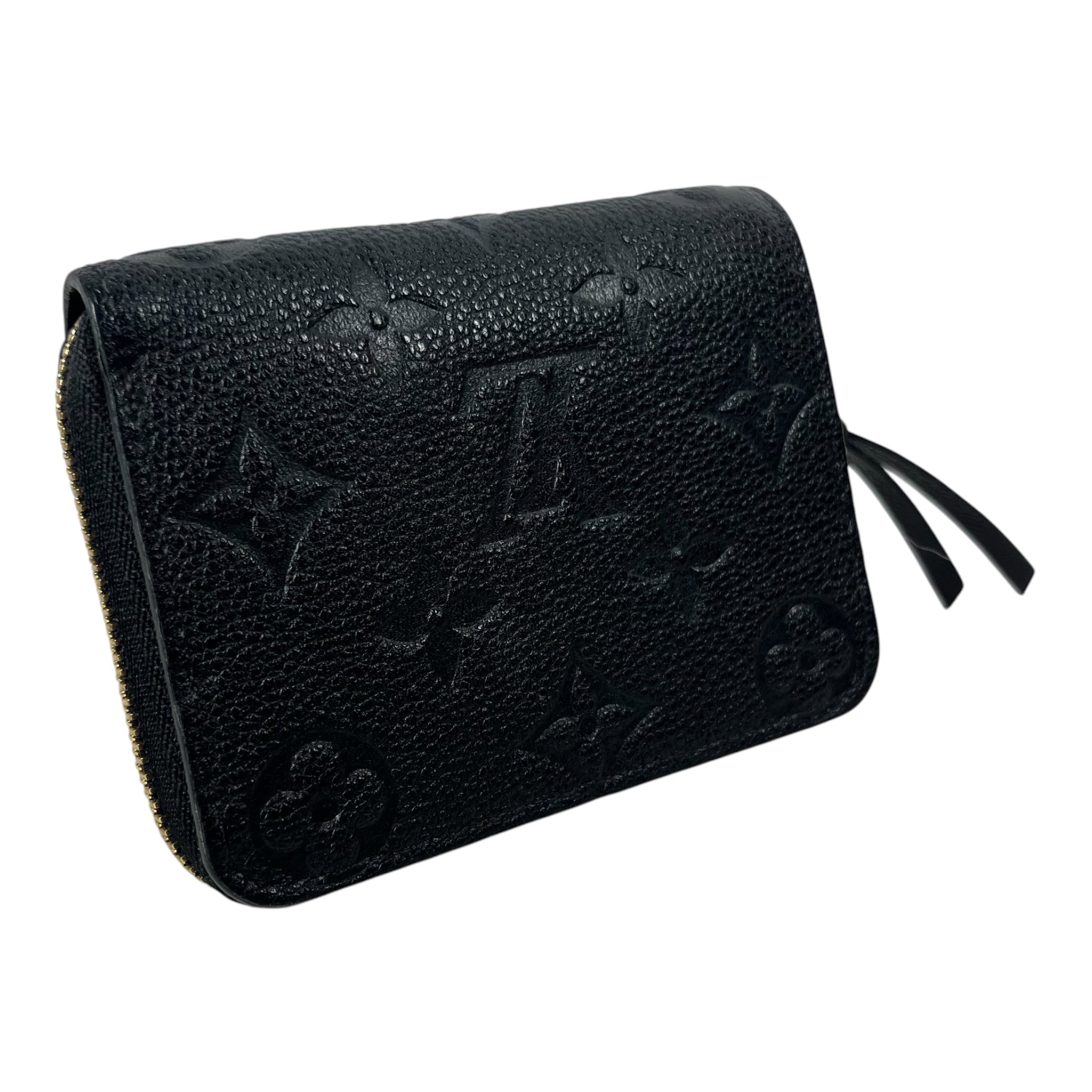 LOUIS VUITTON/Coin Wallet/Monogram/Leather/BLK/L's/ZIPPY COIN PURSE view 2