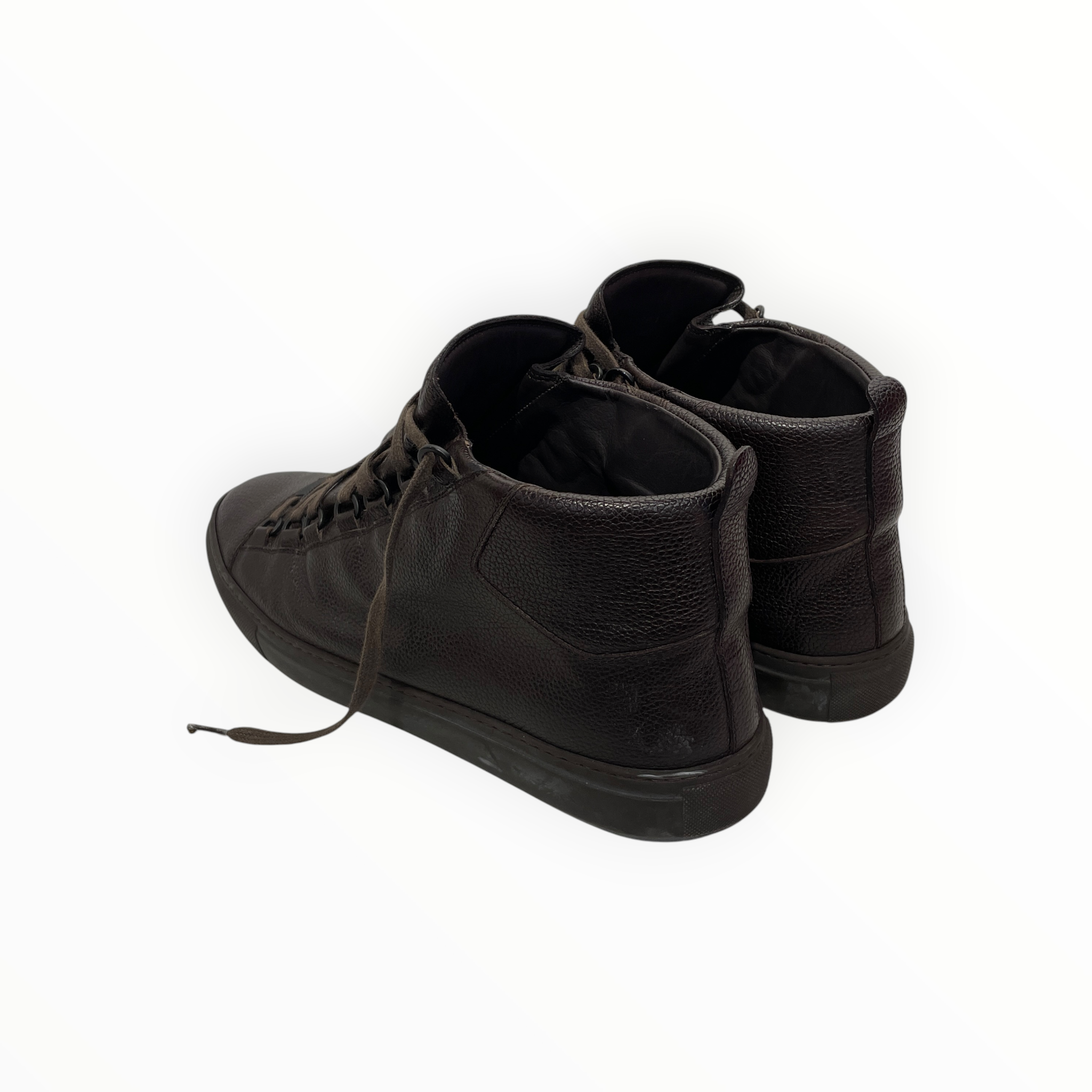 BALENCIAGA/Hi-Sneakers/EU 46/Leather/BRW/Arena High Top view 2