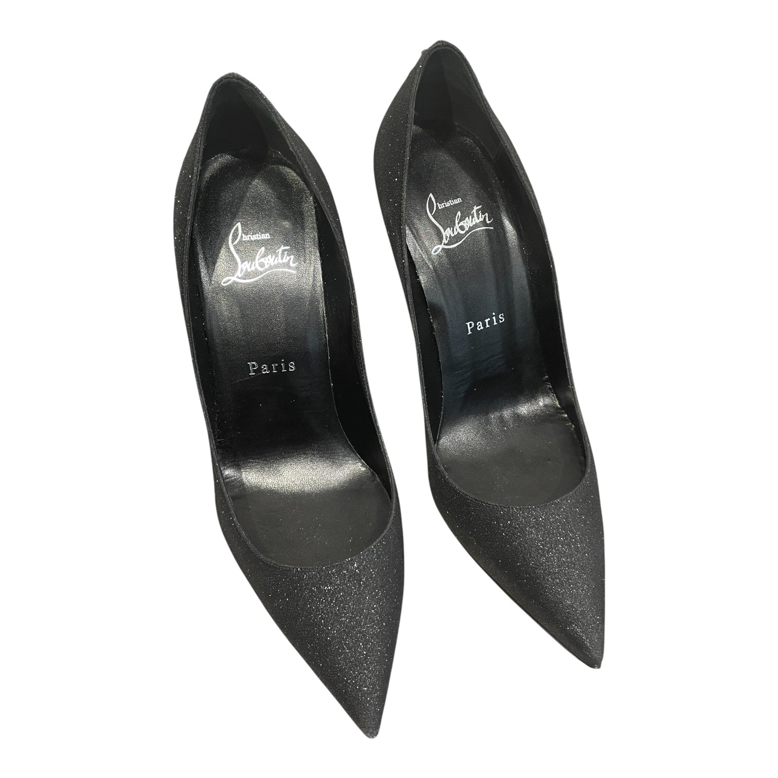 Christian Louboutin/Heels/EU 37.5/BLK/GLITTER KATE 100 view 1