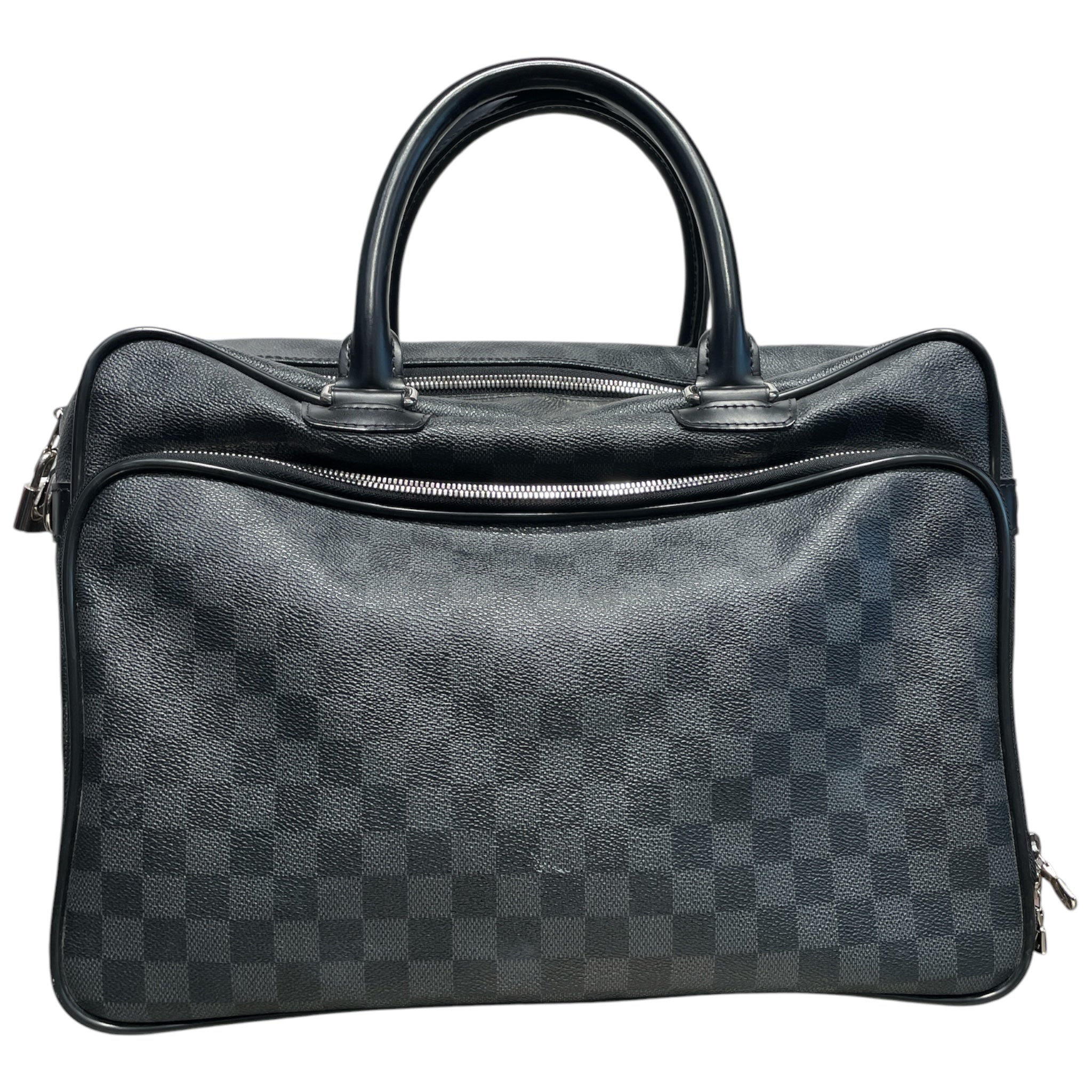 LOUIS VUITTON/Luggage/All Over Print/Leather/BLK/LAPTOP TRAVEL BAG view 1