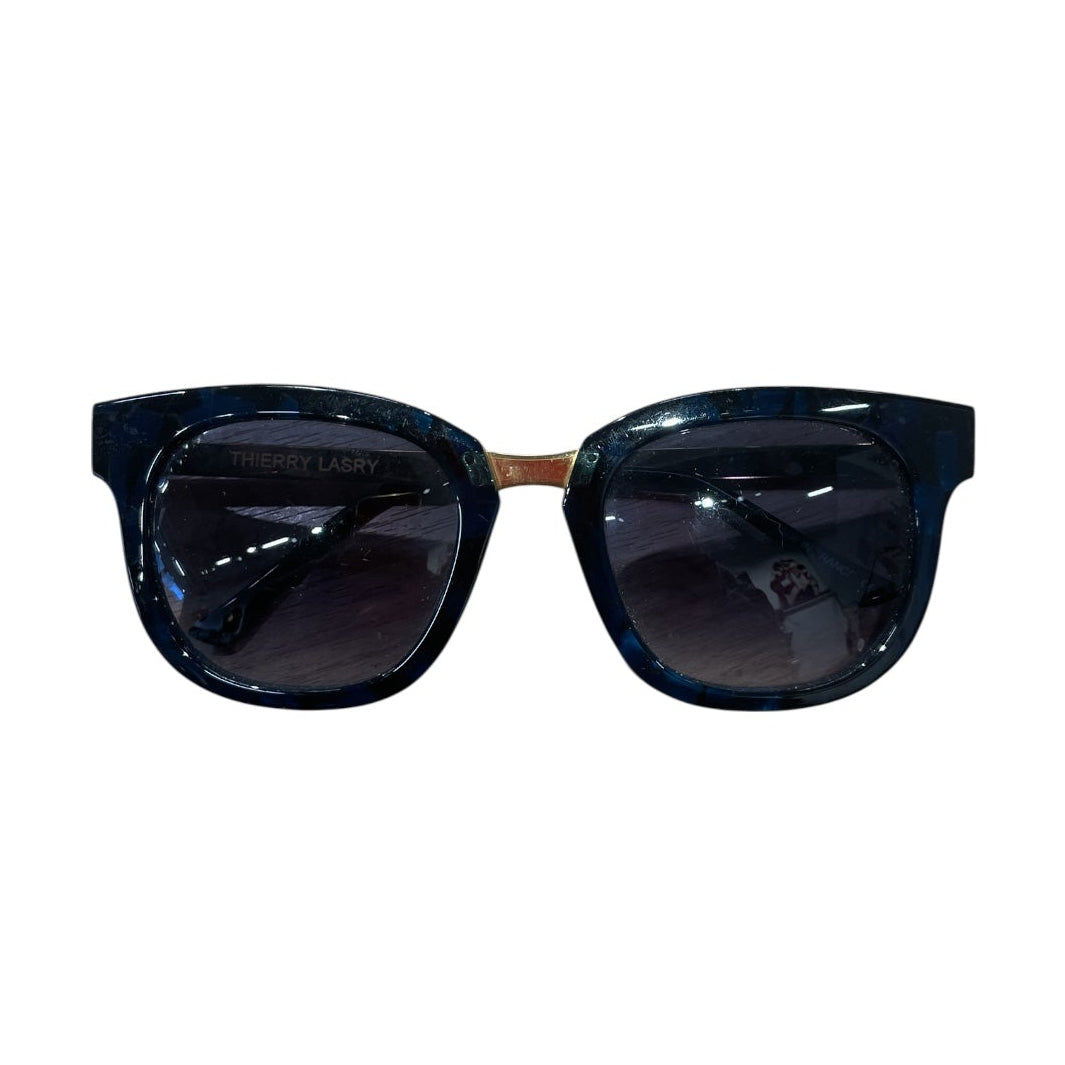 Thierry Lasry/Sunglasses/Metal/BLK/BLUE MOSAIC INSIDE GOLD TRIM view 1