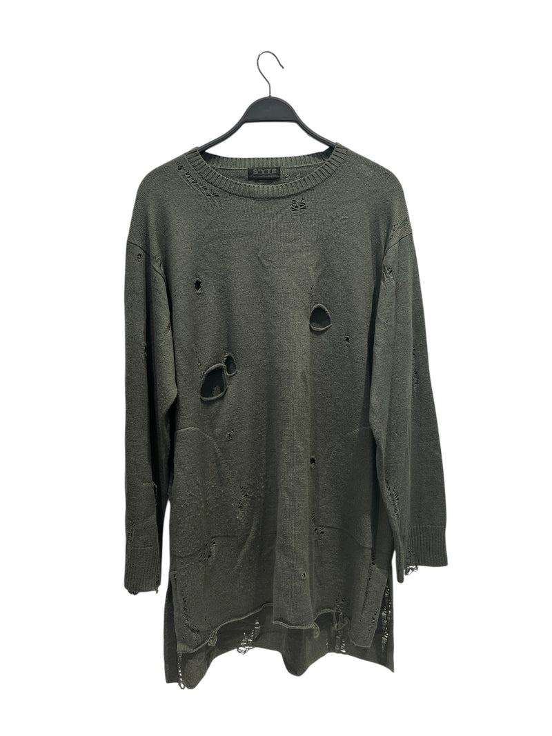 YOHJI YAMAMOTO/Sweater/Cotton/GRN/