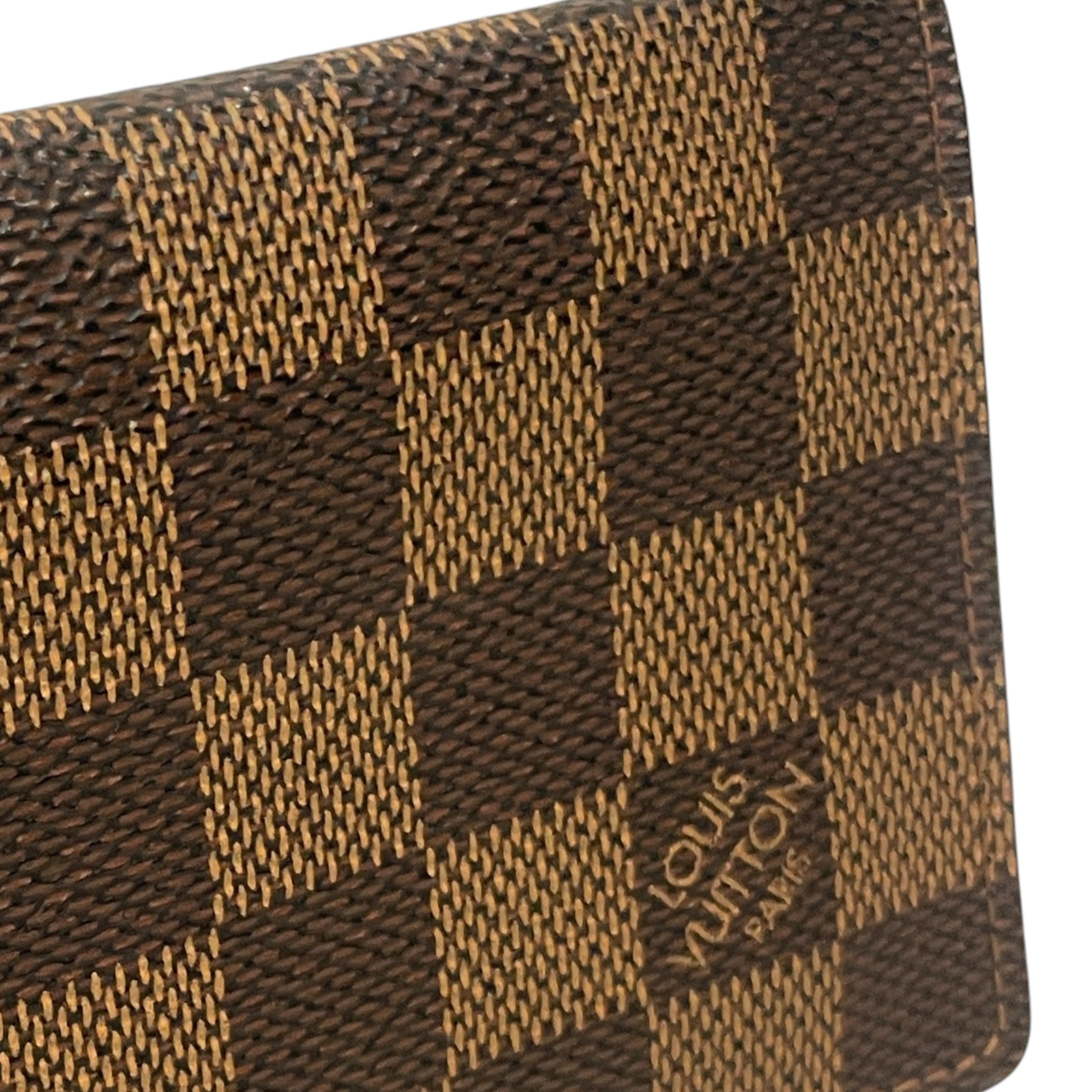 LOUIS VUITTON/Wallet/Leather/BRW/L's/DAMIER CHECK CARDHOLDER view 6