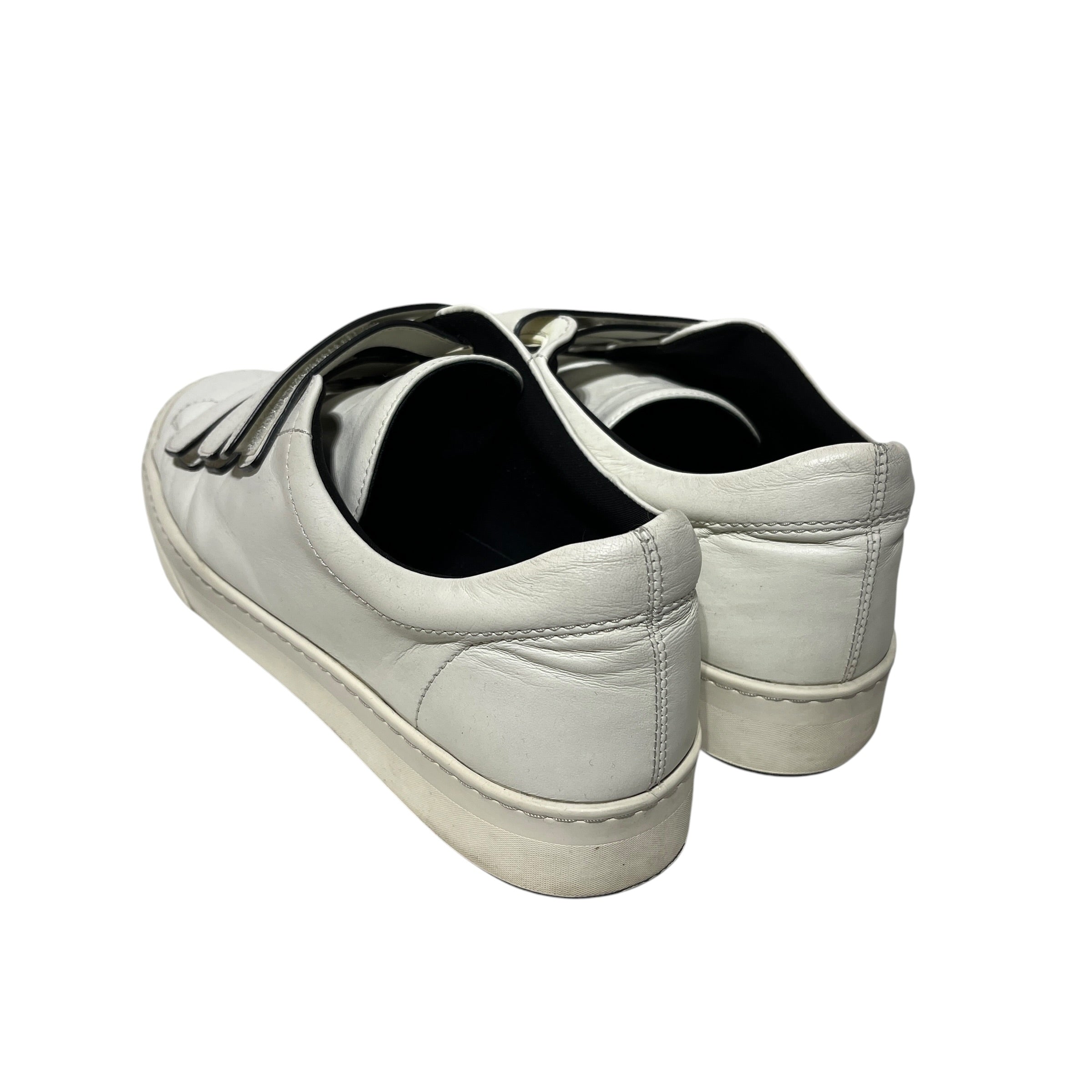 THE ROW/Low-Sneakers/EU 41/Leather/WHT/U-Tip/buckle sneaker view 2