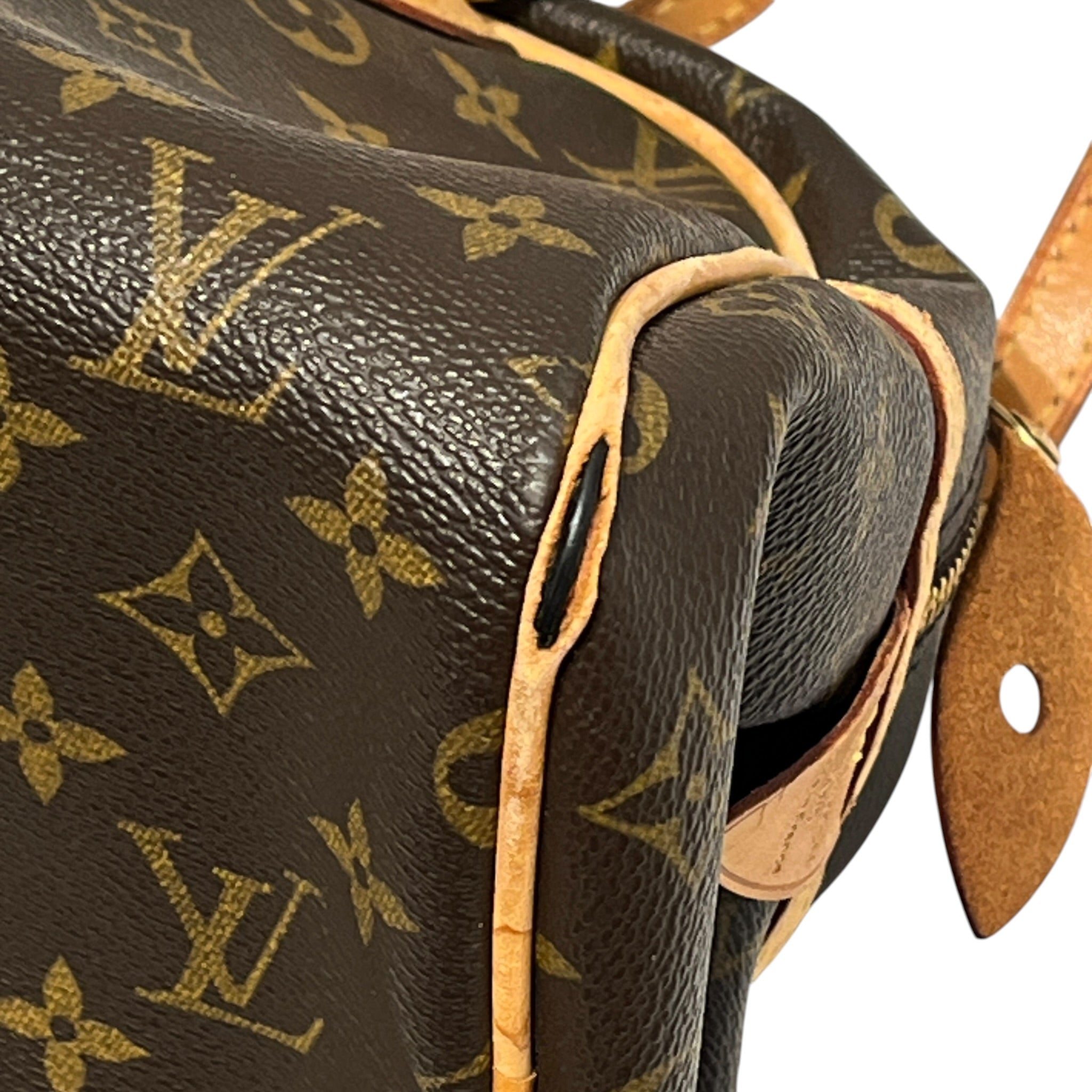LOUIS VUITTON/Hand Bag/Monogram/Leather/BRW/Montorgueil PM Brown Shoulder view 7