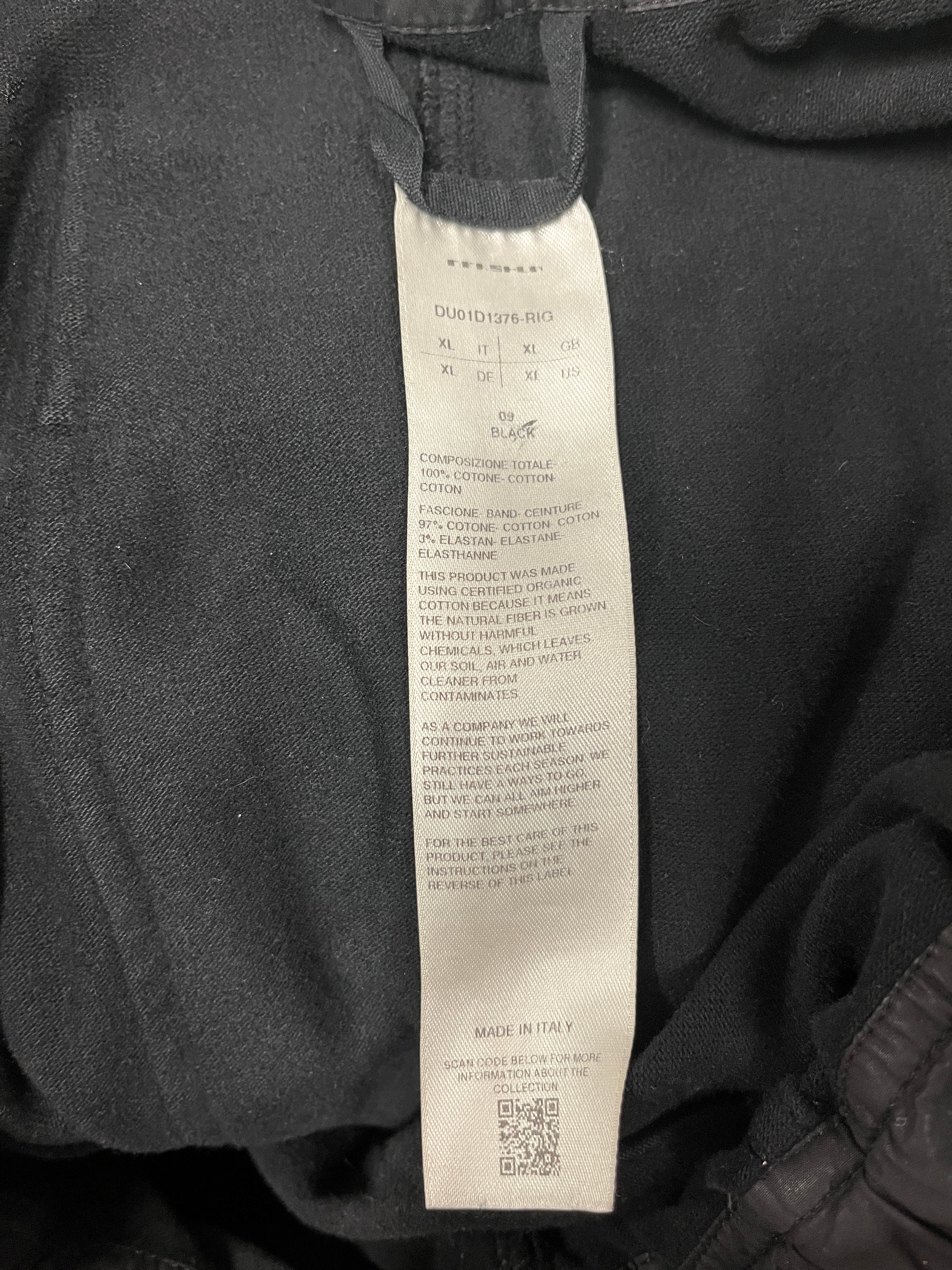 RICK OWENS DRKSHDW/Pants/XL/Cotton/BLK/Creath view 4