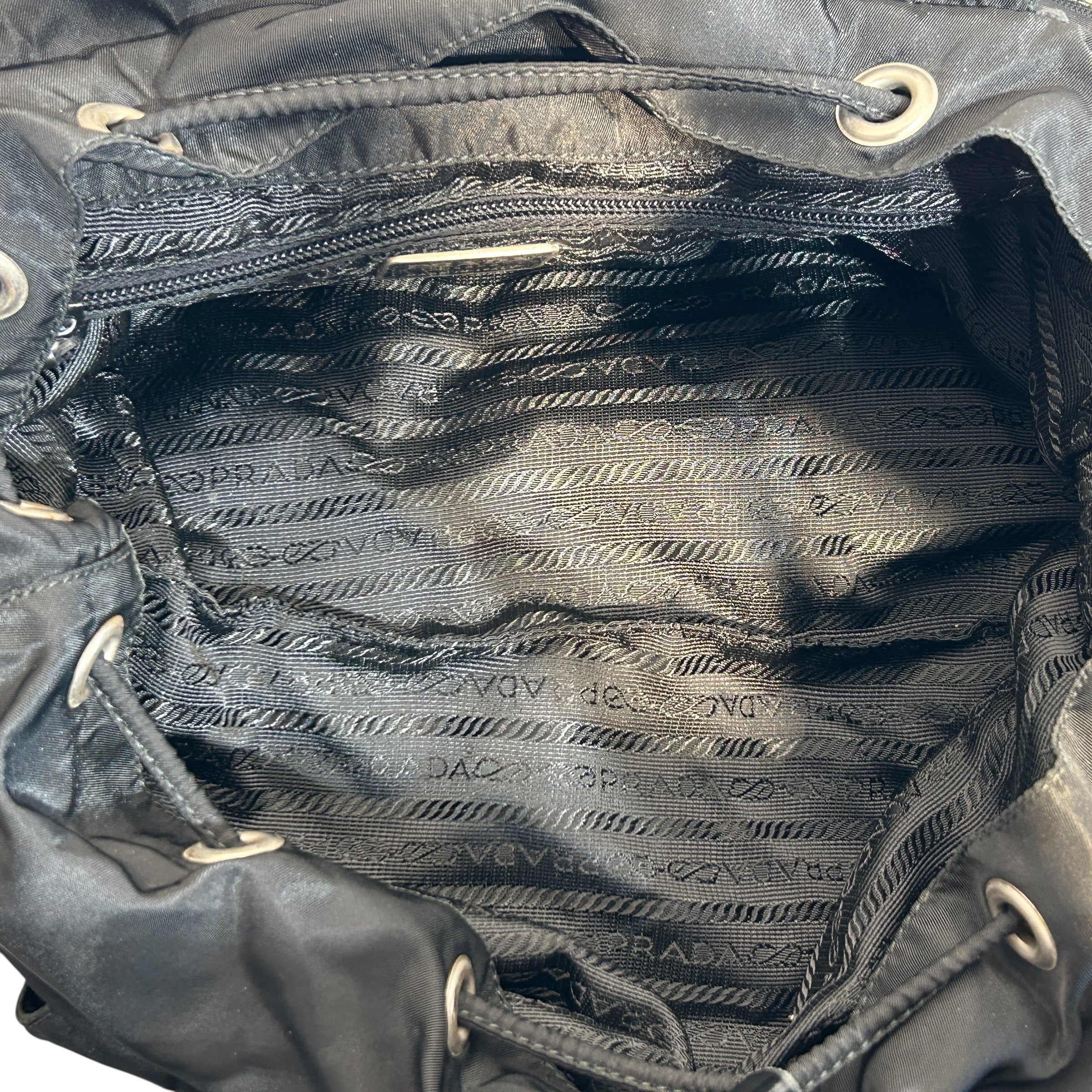 PRADA/Backpack/Nylon/BLK/Tessuto Nylon view 4