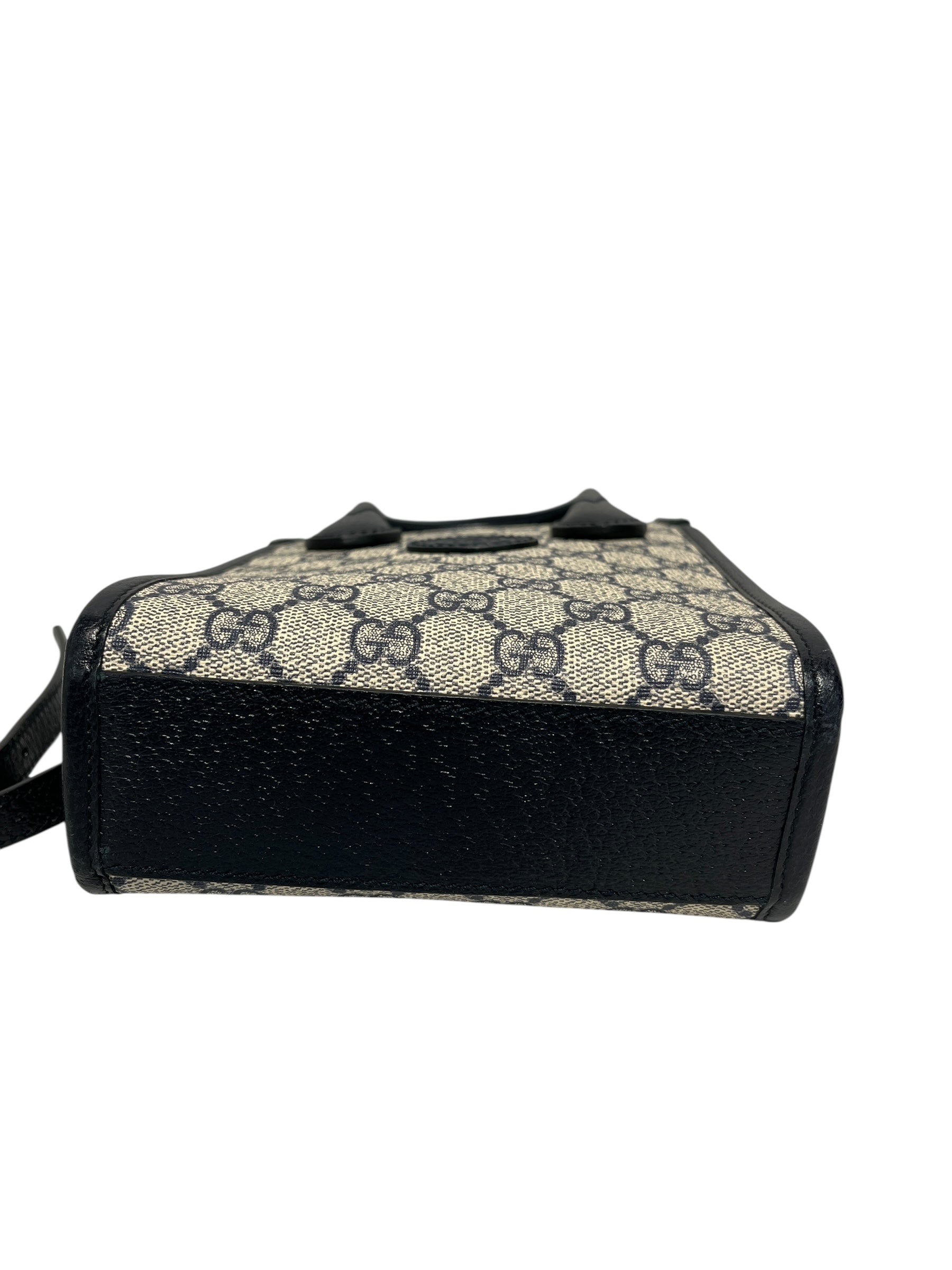 GUCCI/Tote Bag/OS/Monogram/BLK/LEATHER COATED CANVAS view 5